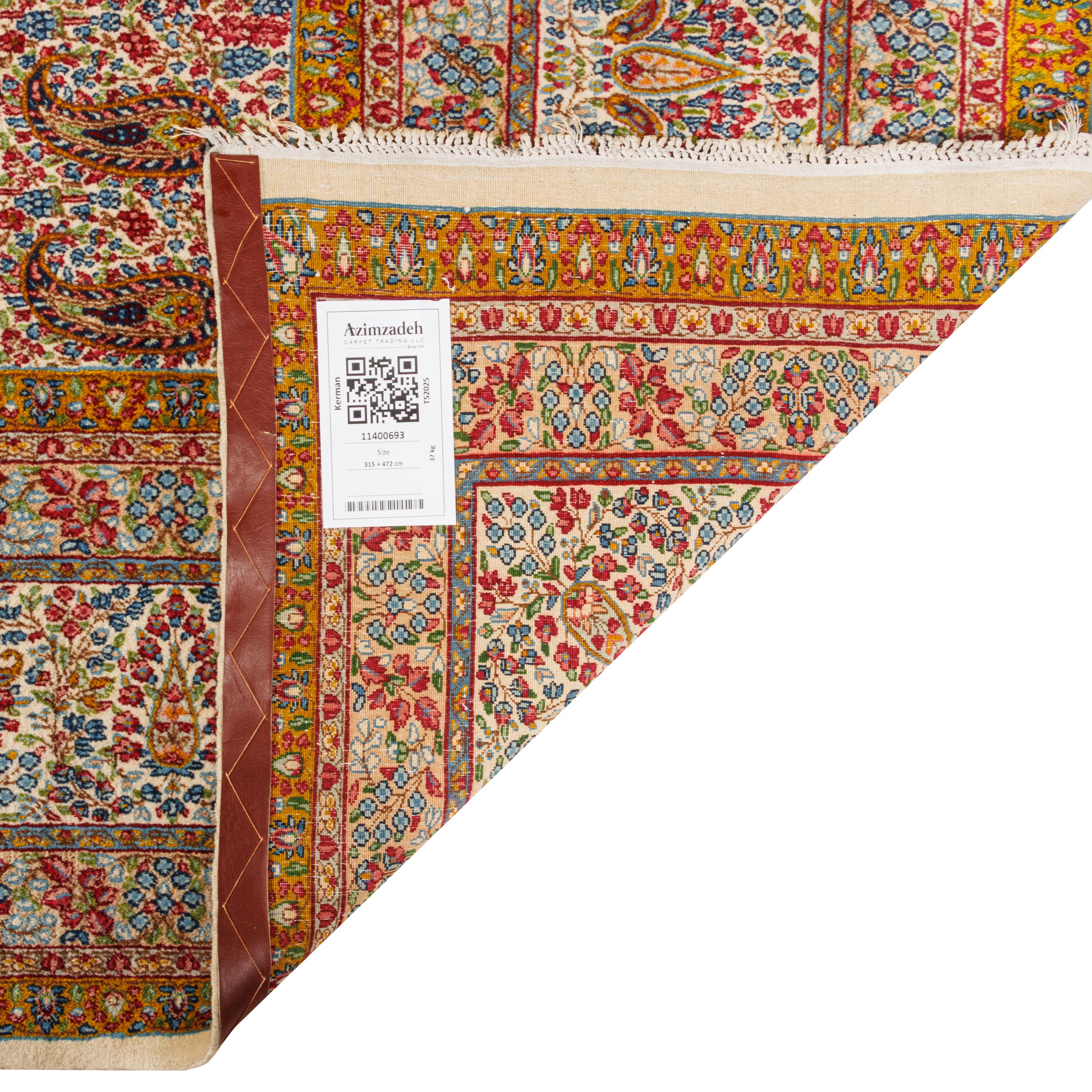 سجادة كرمان يدوية — ساراسار | صوف / سداة قطن | 315 × 472 سم | رمز المنتج 11400693
