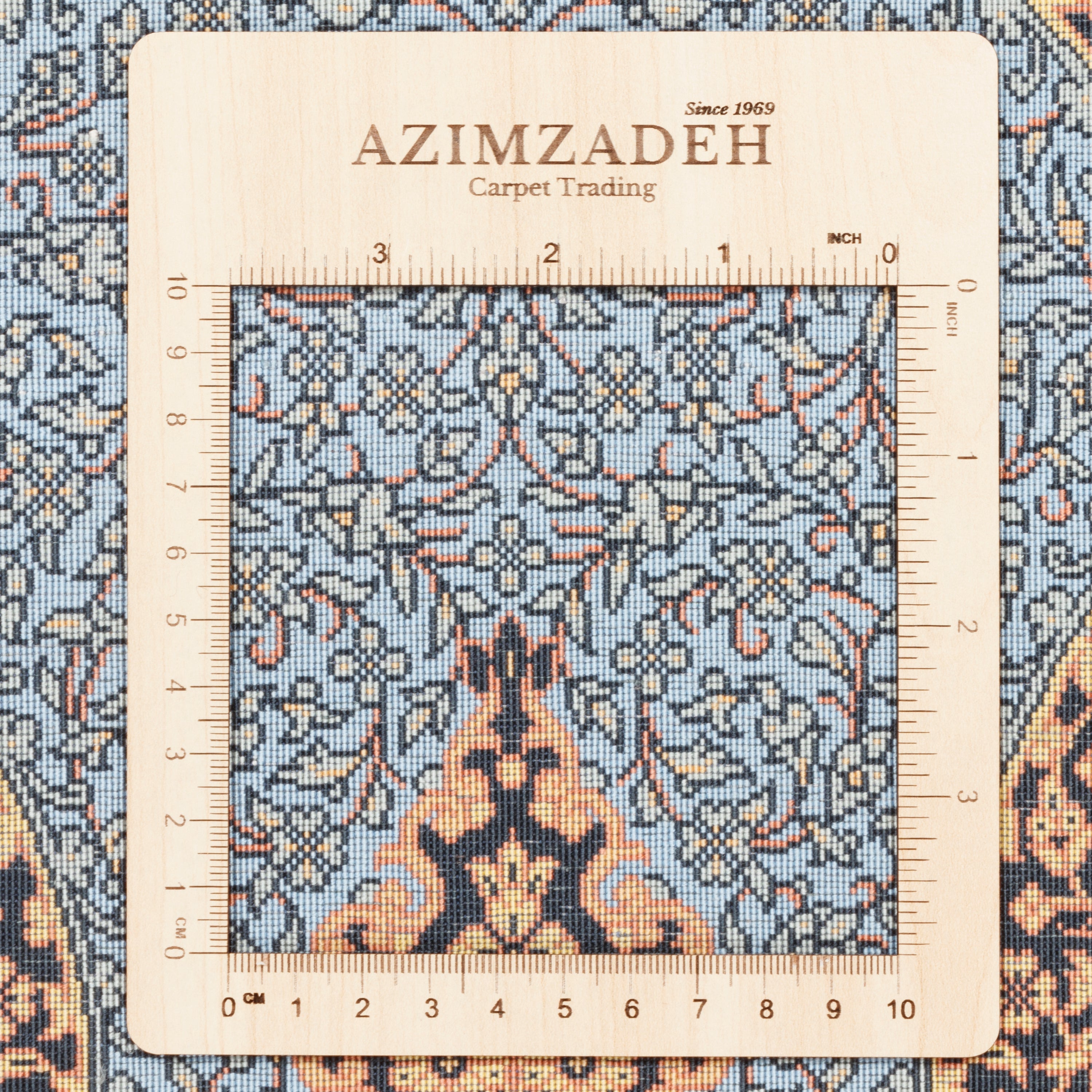 Qom Handmade Carpet — Lachak Toranj | Full Silk | 43 × 100 cm | SKU 10000250