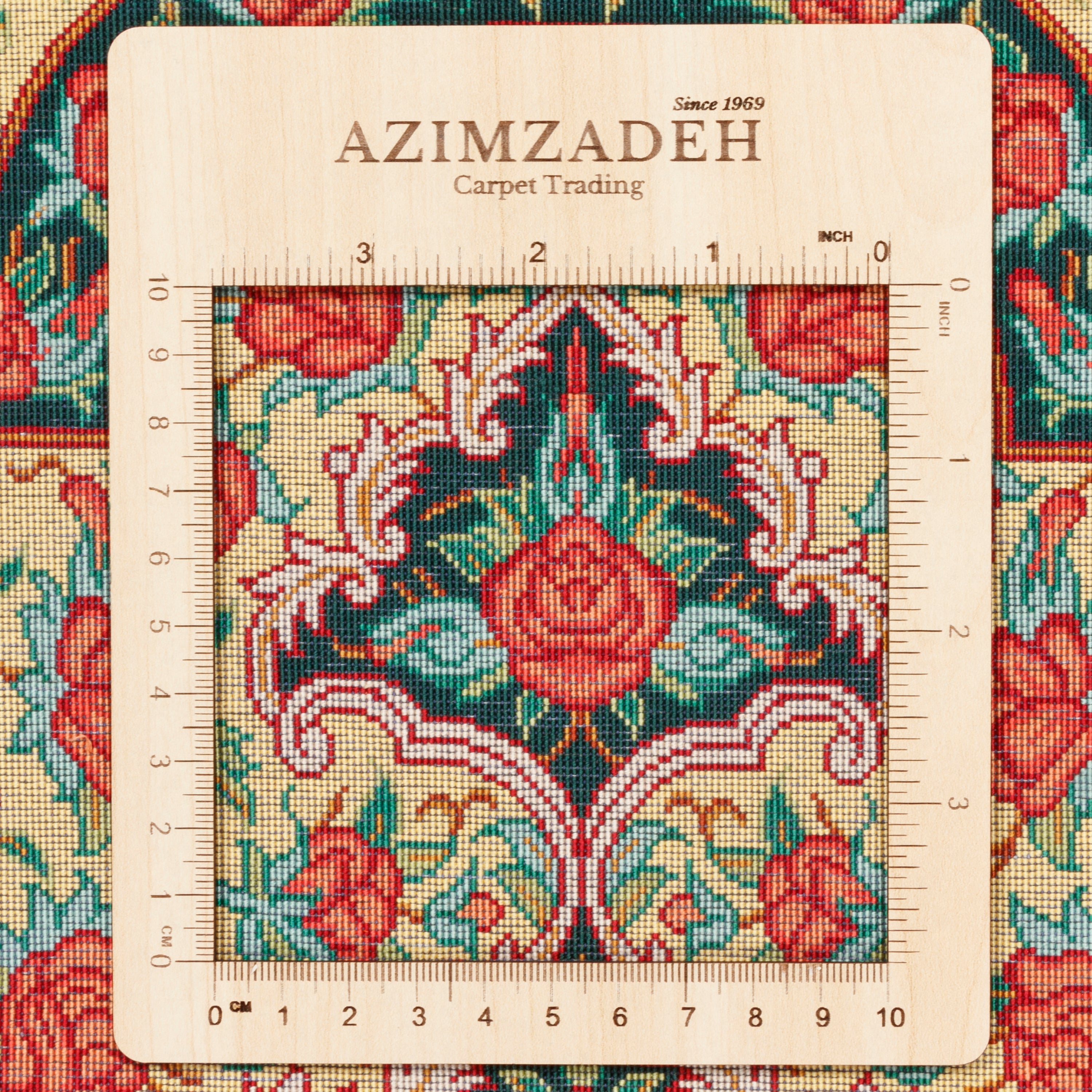 Qom Handmade Carpet — Lachak Toranj | Full Silk | 53 × 80 cm | SKU 10000257