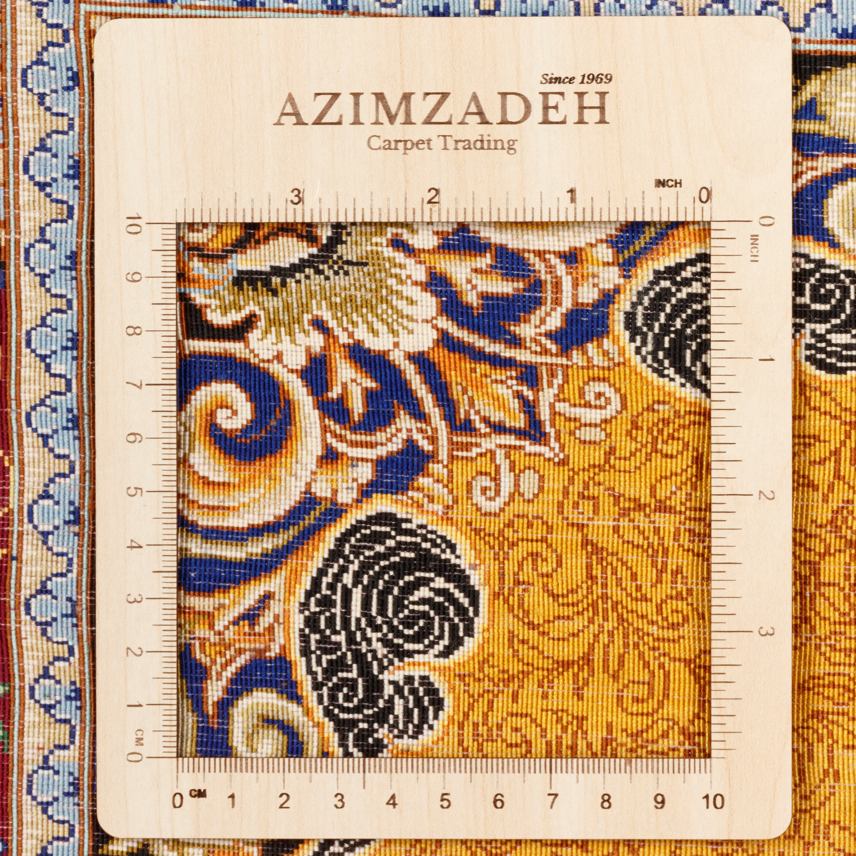 Qom Handmade Carpet — Lachak Toranj | Full Silk | 100 × 147 cm | SKU 10100193