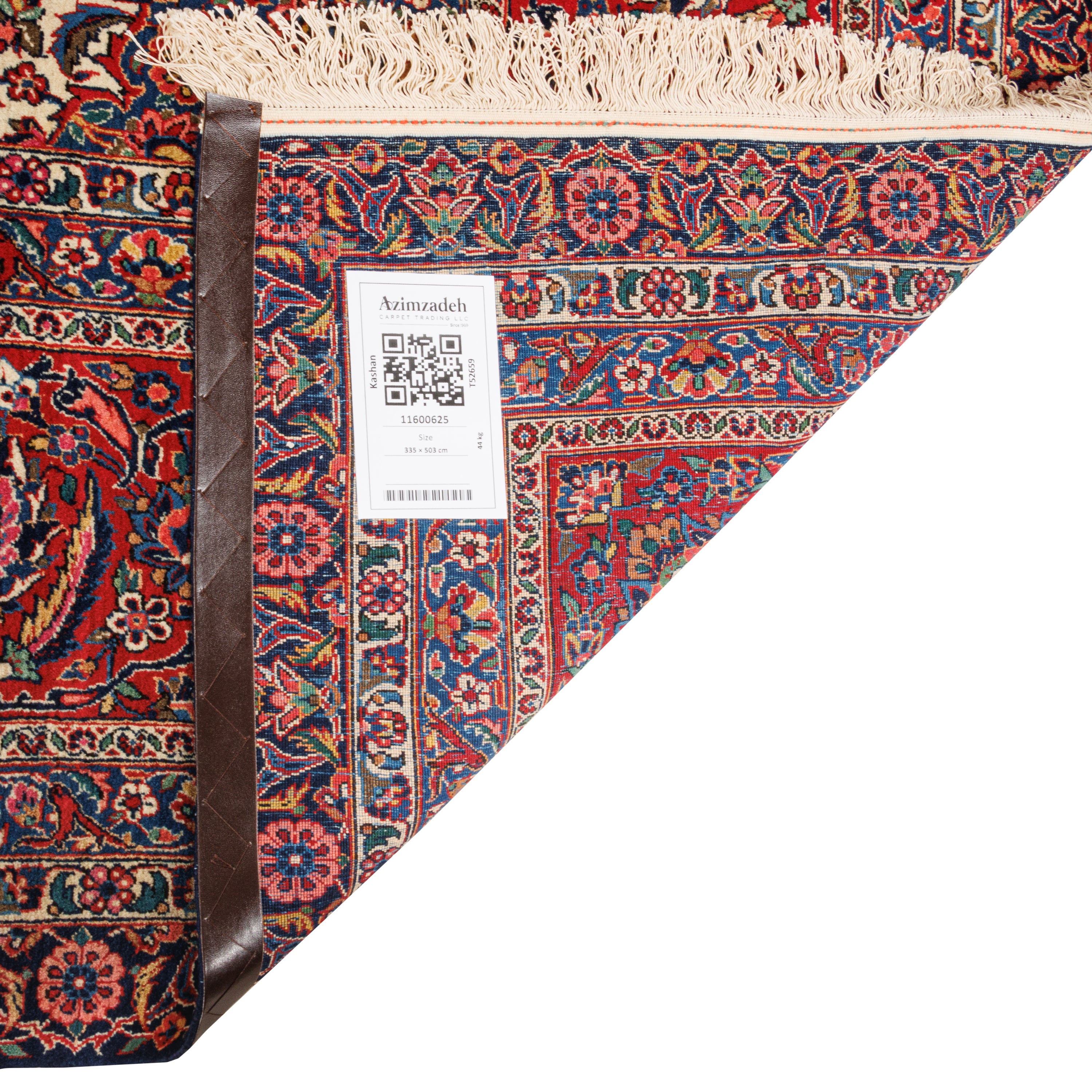 Kashan Handmade Carpet — Lachak Toranj | Wool / Cotton Warp | 335 × 503 cm | SKU 11600625