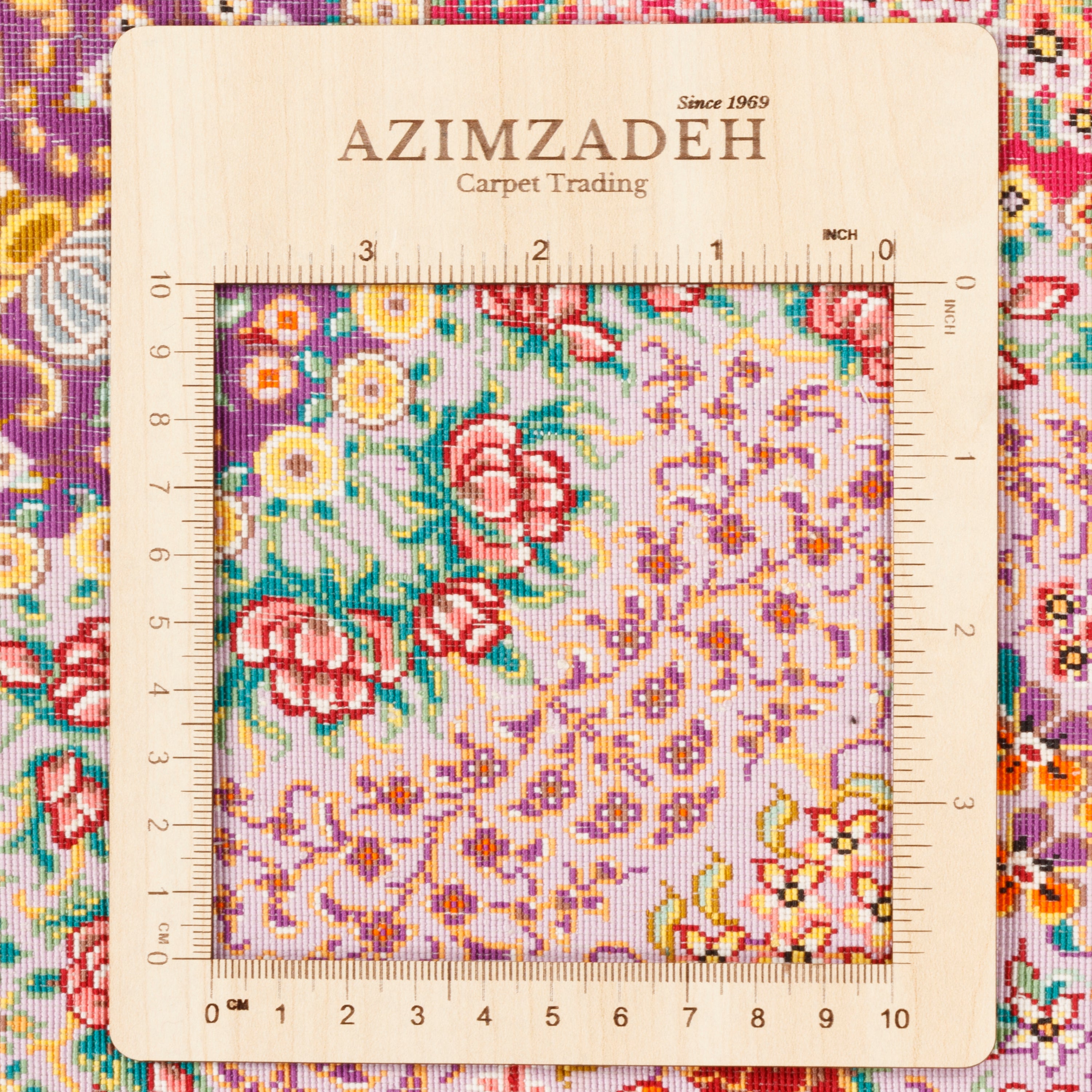 Qom Handmade Carpet — Lachak Toranj | Full Silk | 80 × 115 cm | SKU 10000227