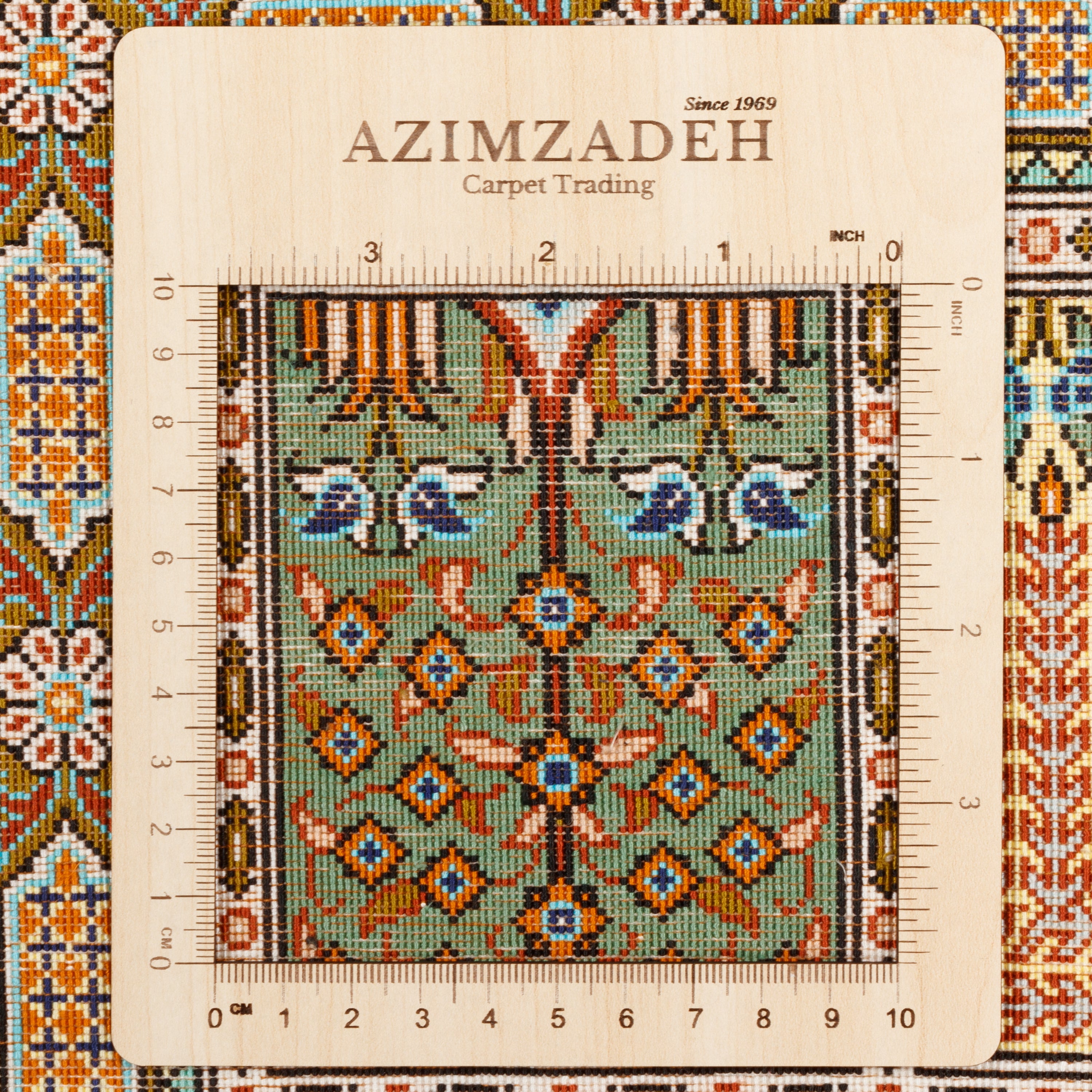 Qom Handmade Carpet — Kheshti | Full Silk | 95 × 151 cm | SKU 10100177