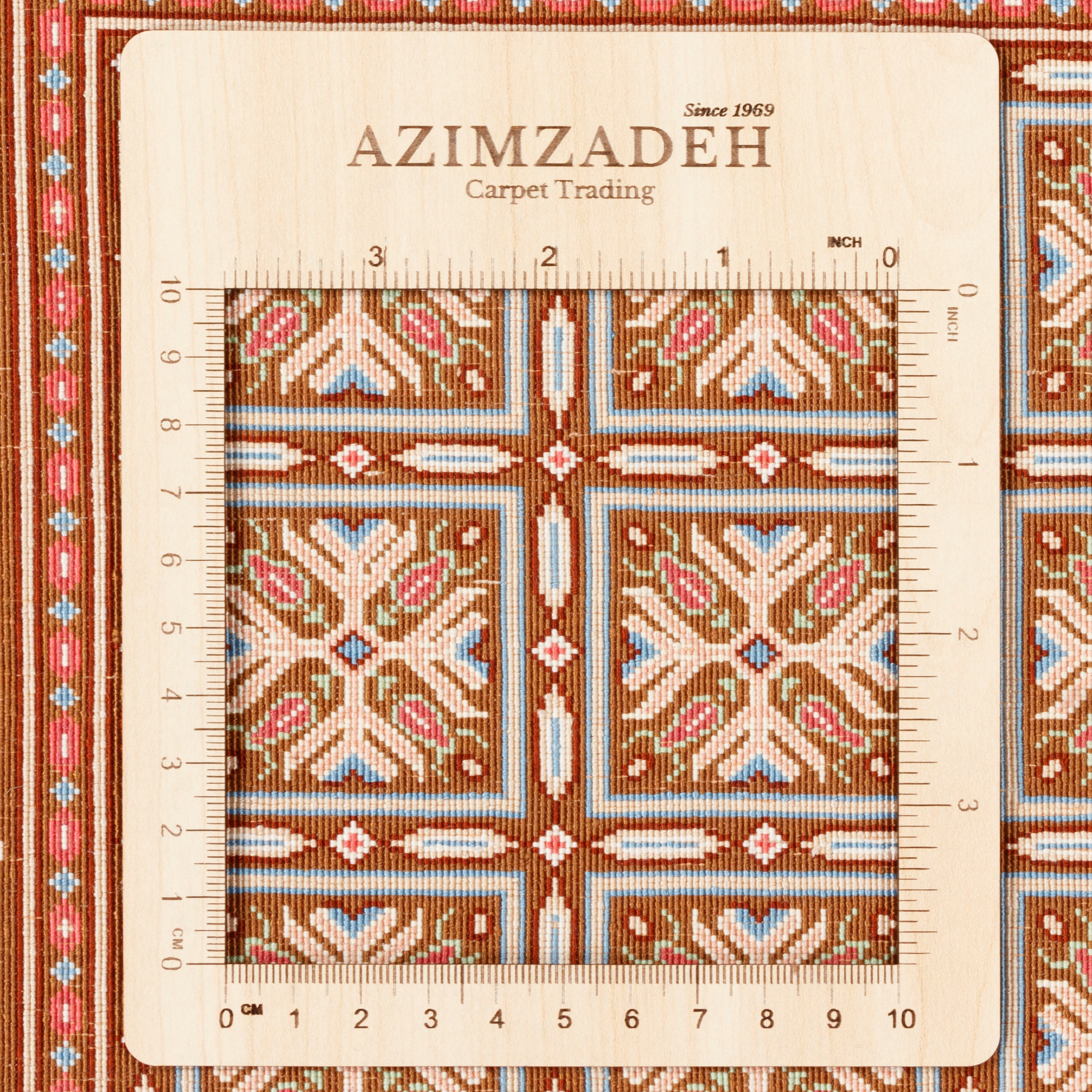 سجاد قم اليدوي — ساراسار | حرير كامل | 98 × 140 سم | رمز التخزين التعريفي 10100207