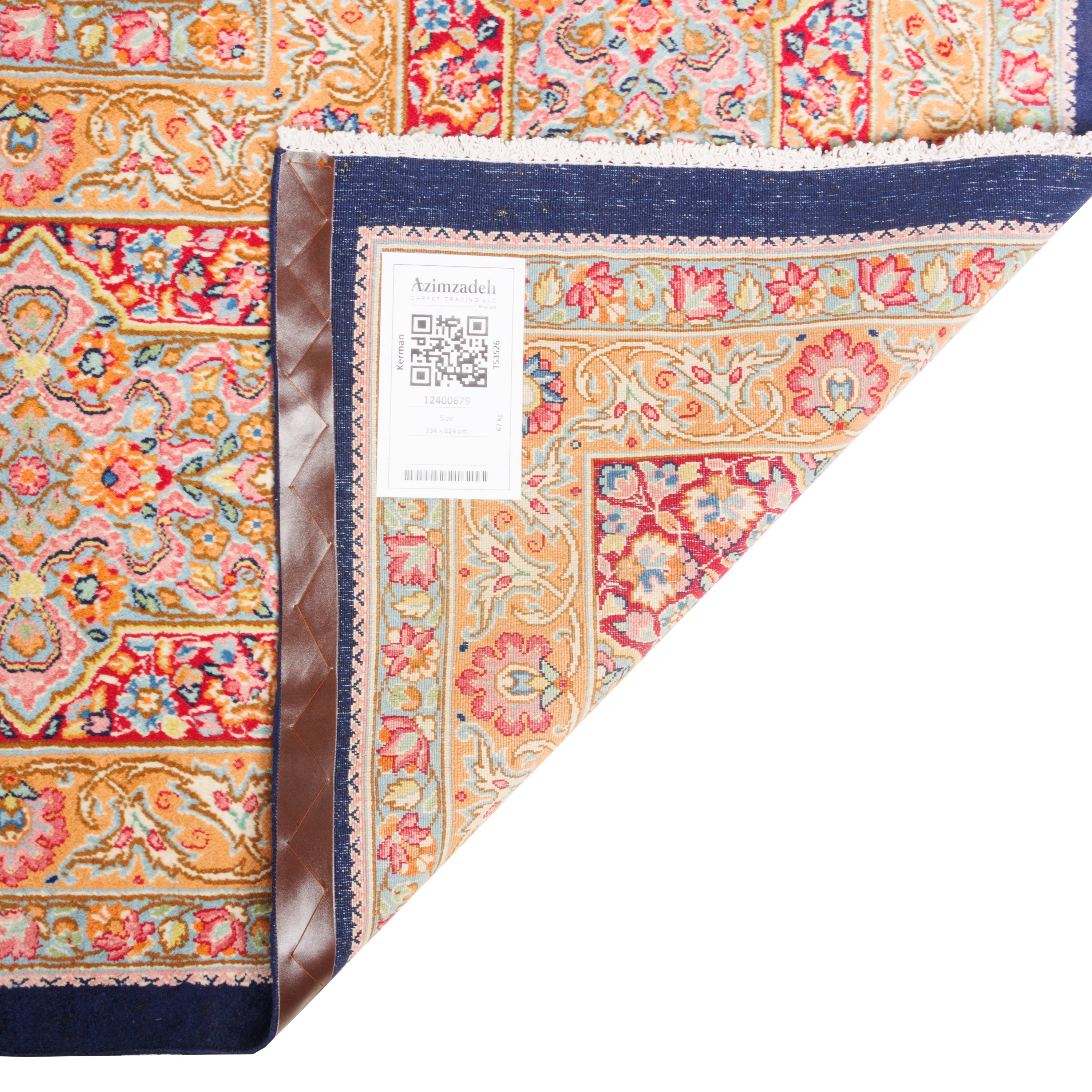 سجاد كرمان يدوي — لَشَك تورنج | صوف / سداة قطنية | 394 × 624 سم | SKU 12400679