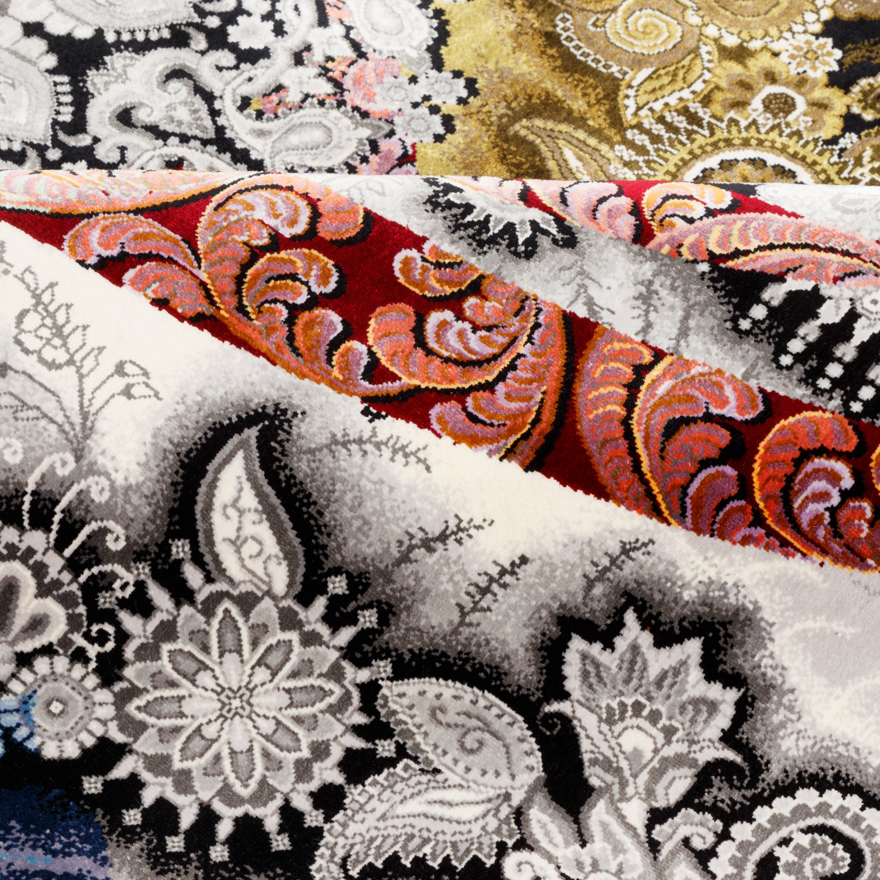 Qom Handmade Carpet — Toranj-dar | Full Silk | 101 × 151 cm | SKU 10100192