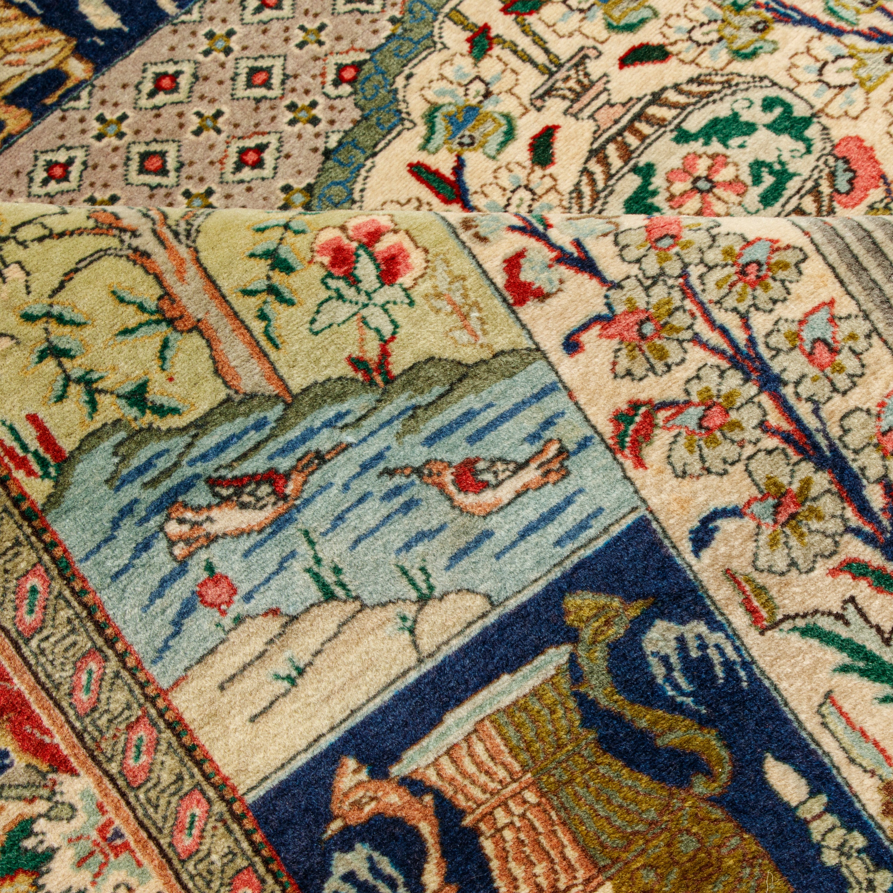 Tabriz Handmade Carpet — Mehrabi | Wool / Cotton Warp | 100 × 145 cm | SKU 10100017