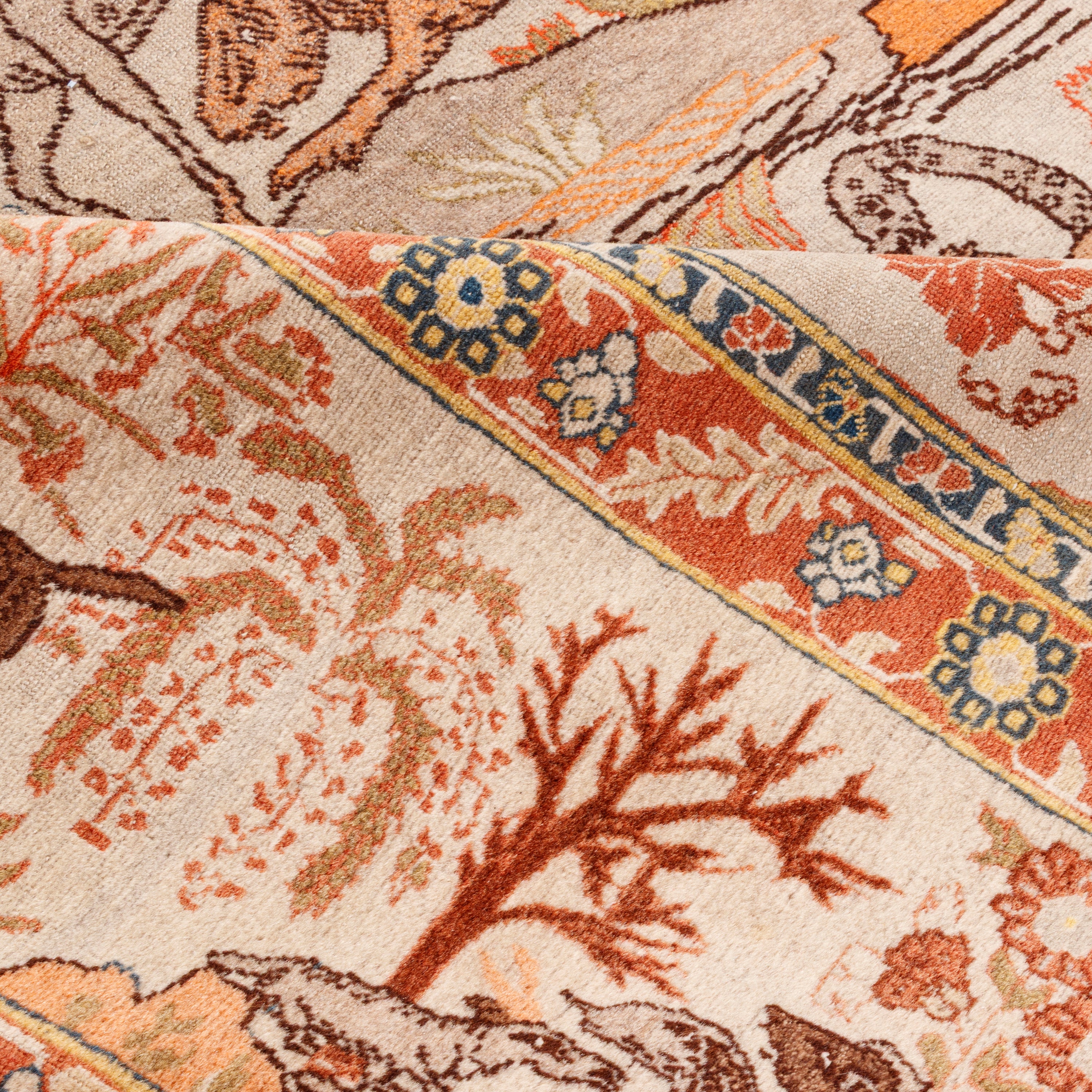Tabriz Handmade Carpet — Sarasar | Silk Pile / Cotton Warp | 277 × 376 cm | SKU 11000103