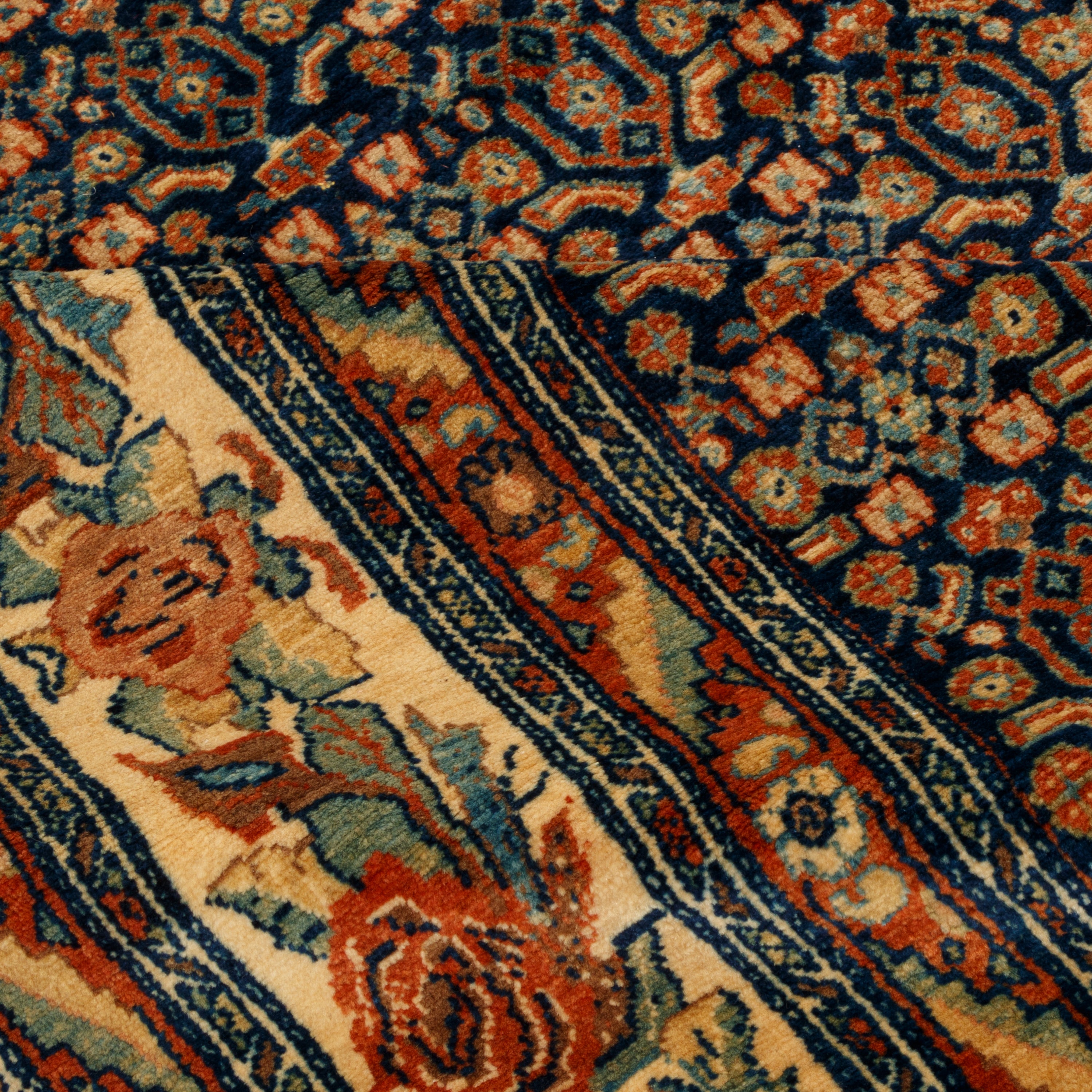 سجادة سنندج يدوية — ساراسار | صوف / سداة قطنية | 200 × 540 سم | SKU 11000151