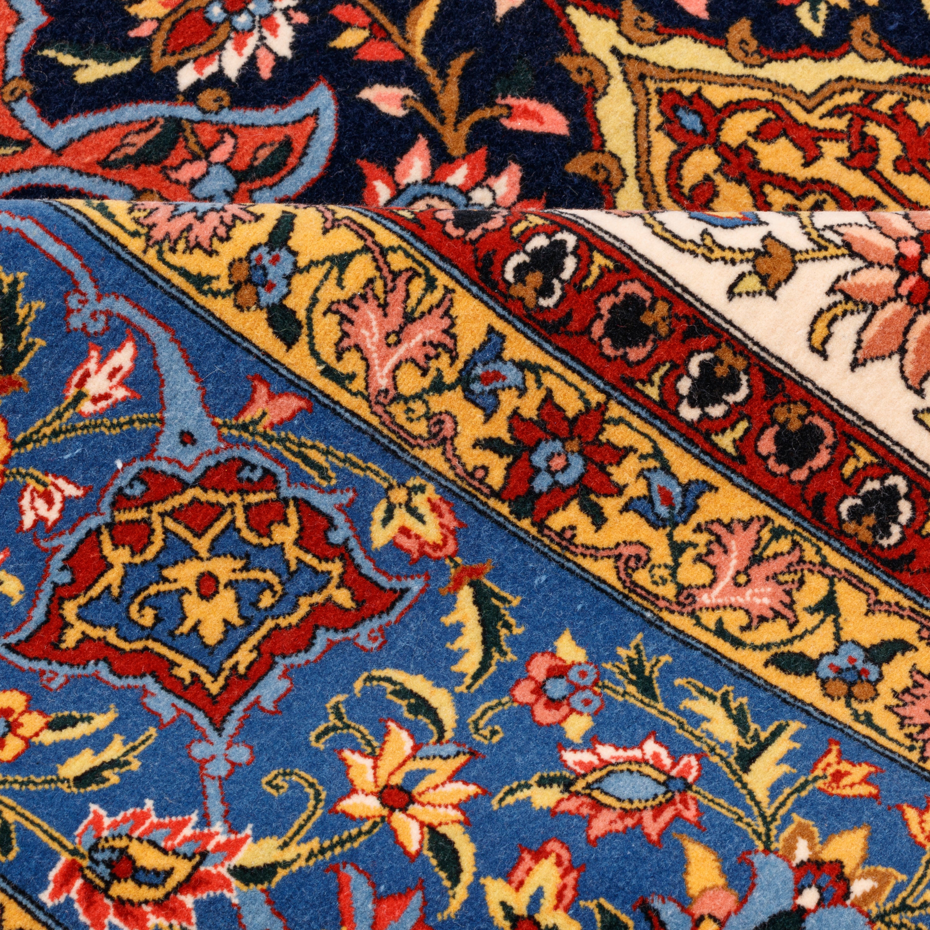Isfahan Handmade Carpet — Lachak Toranj | Wool / Silk Warp | 148 × 234 cm | SKU 10300071