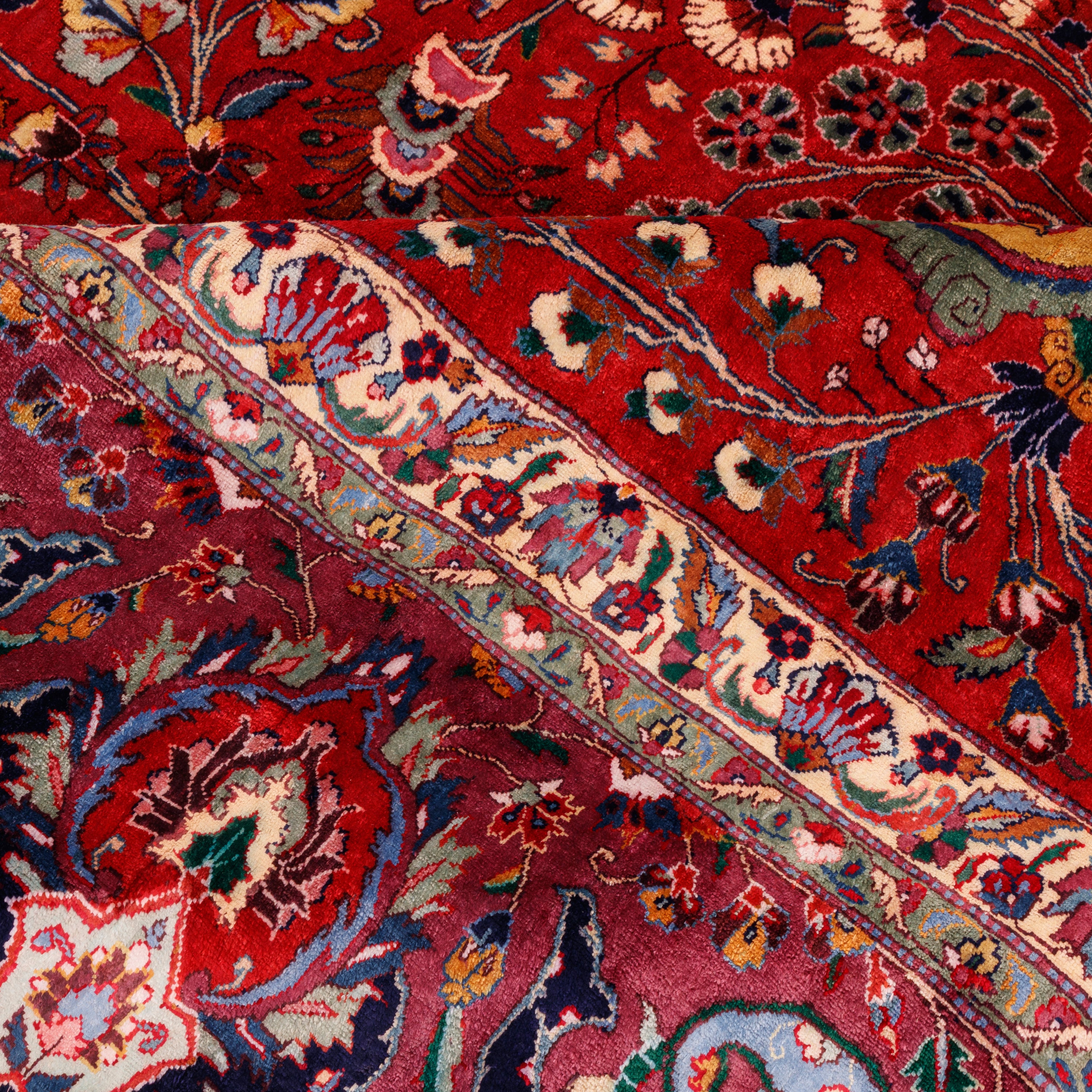 Tabriz Handmade Carpet — Lachak Toranj | Full Silk | 300 × 385 cm | SKU 11100130
