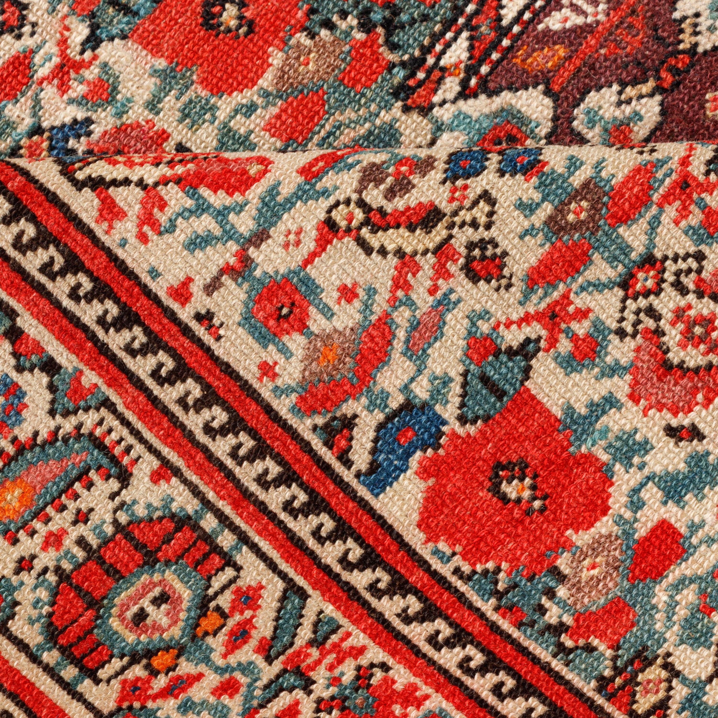 سجاد فرحان يدوي الصنع — ساراسار | صوف / قطن السدى | 124 × 190 سم | رمز المنتج 10200033
