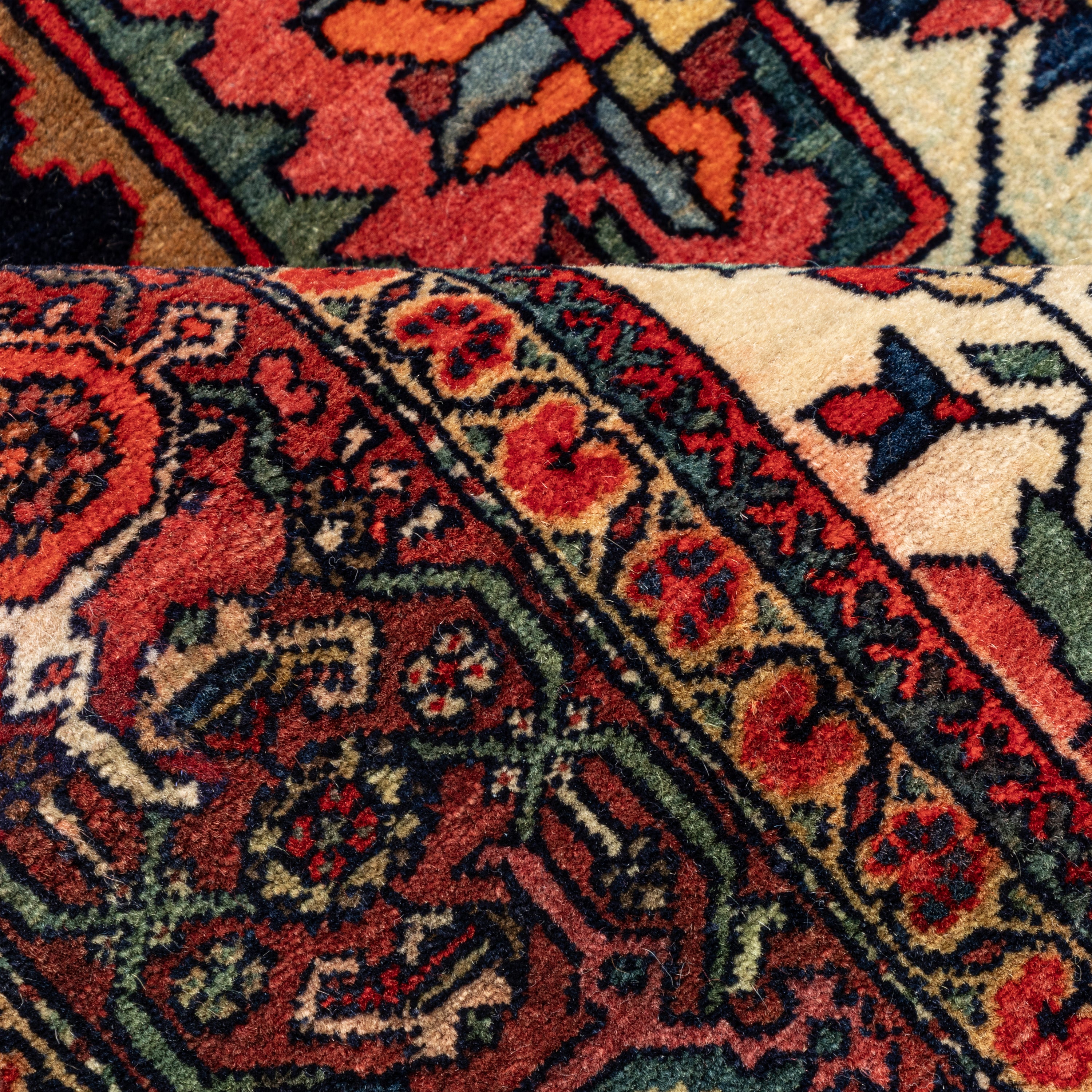 Farahan Handmade Carpet — Lachak Toranj | Wool / Cotton Warp | 125 × 207 cm | SKU 10200004