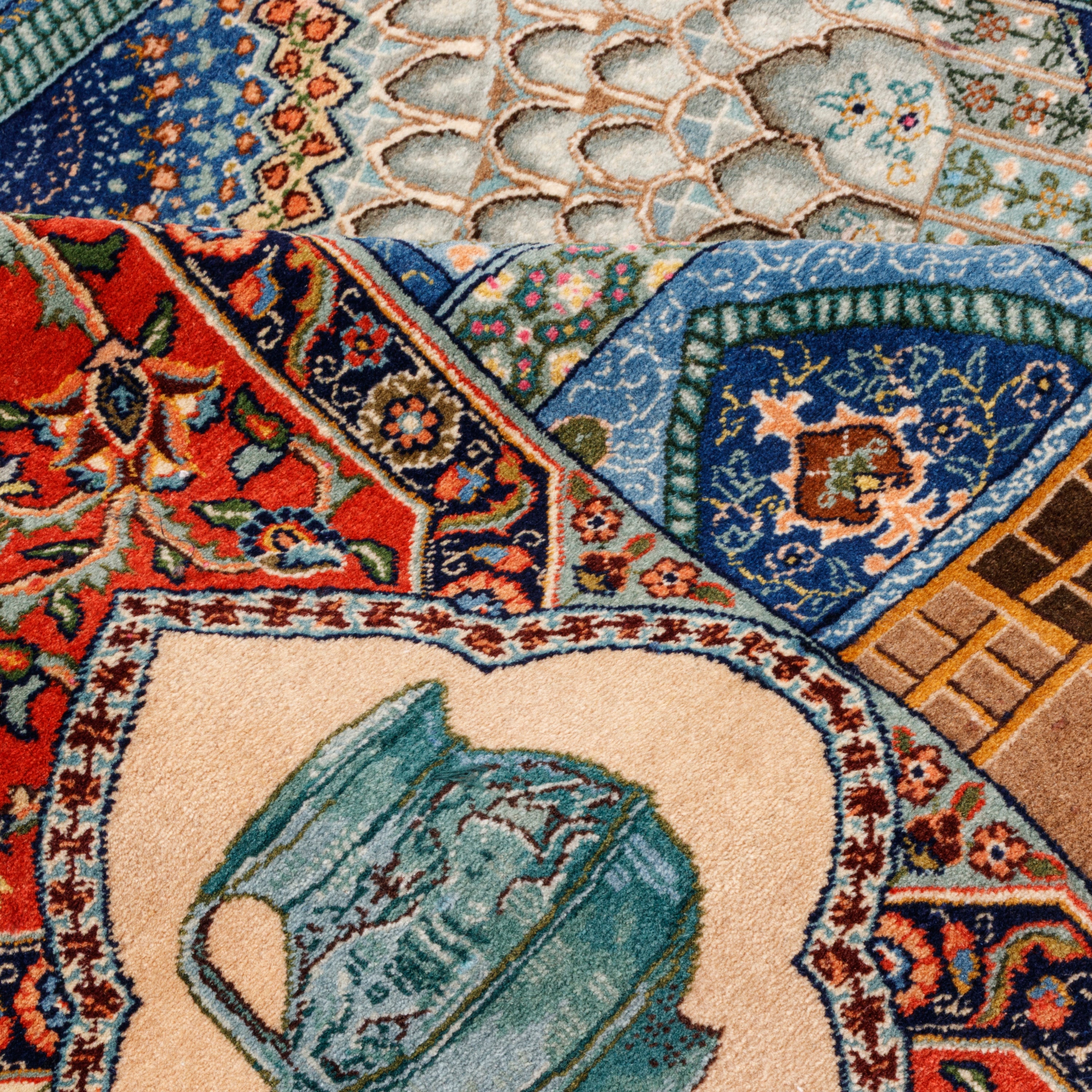 سجادة تبريز يدوية — سرسار | صوف / سداة قطنية | 145 × 208 سم | رمز المنتج 10300065