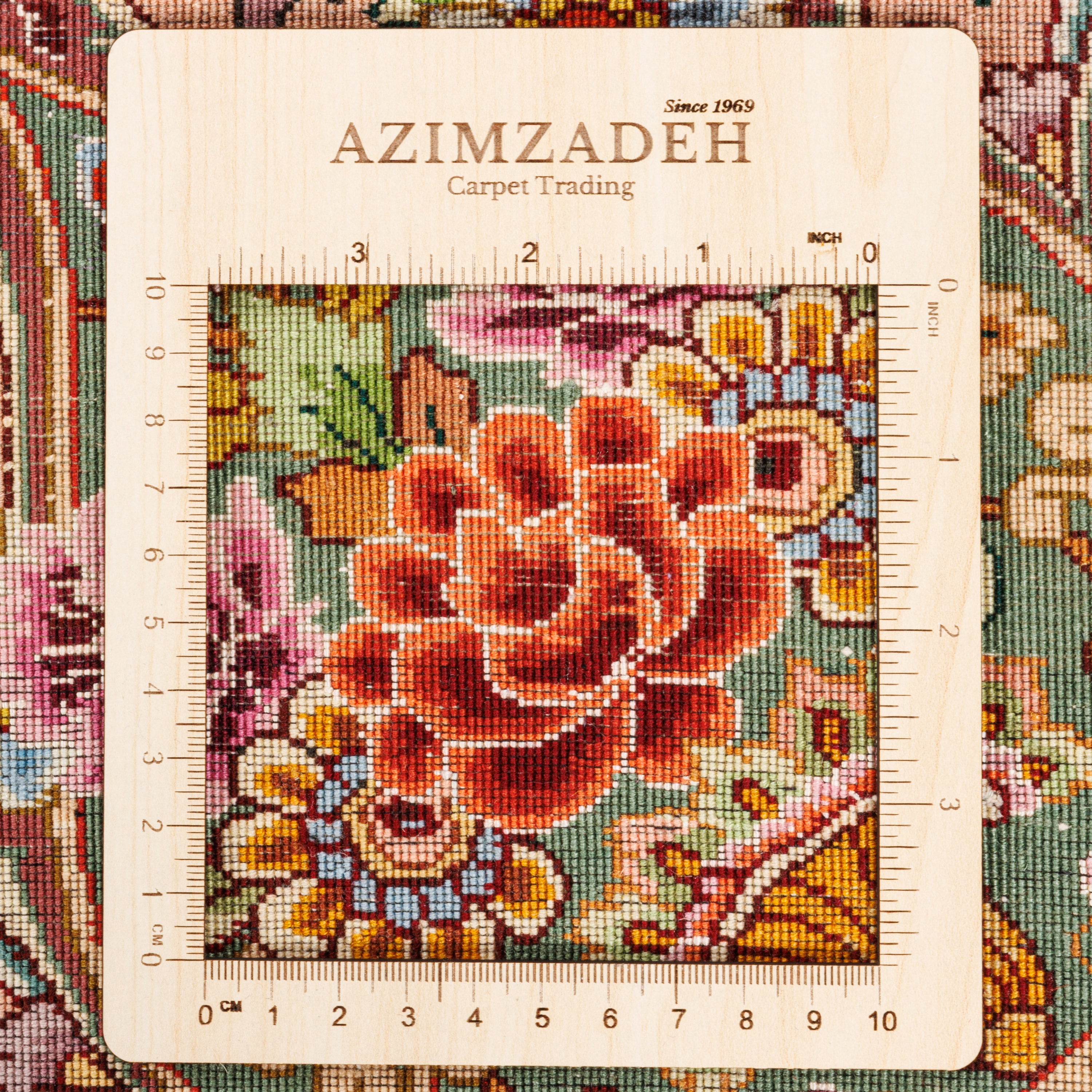 سجادة تبريز يدوية — لشك ترنج | وبر حرير / سداة قطن | 300 × 386 سم | SKU 11100663