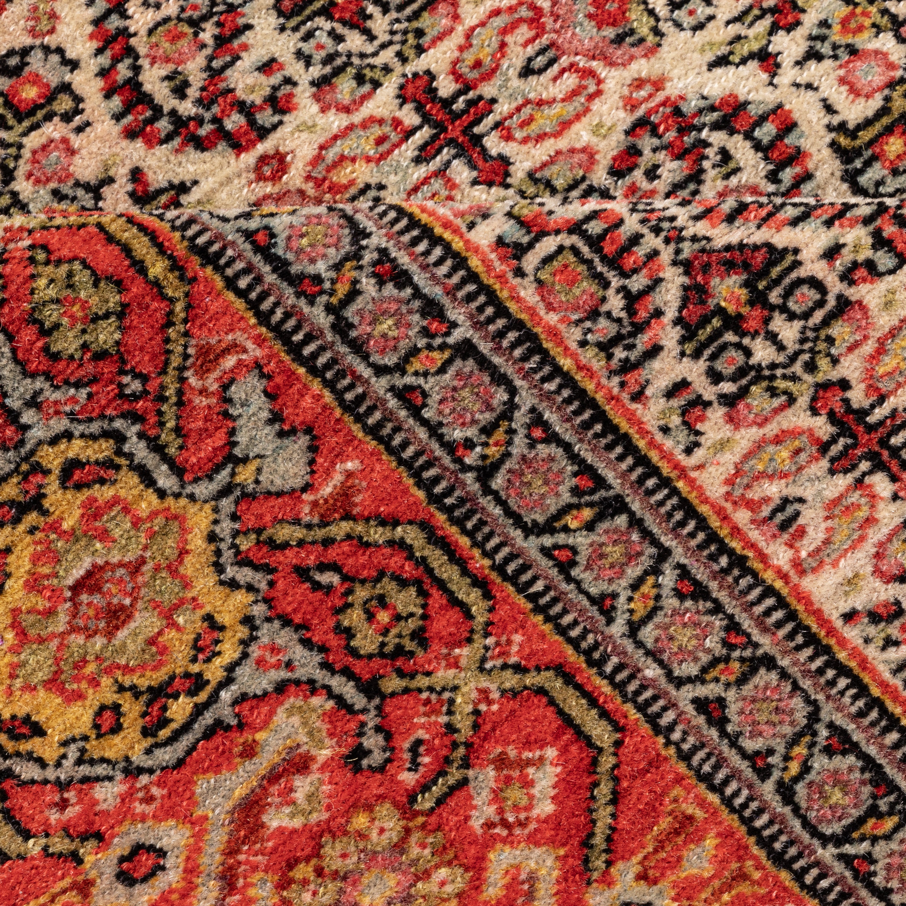 Sanandaj Handmade Carpet — Sarasar | Wool / Silk Warp | 126 × 200 cm | SKU 10200002