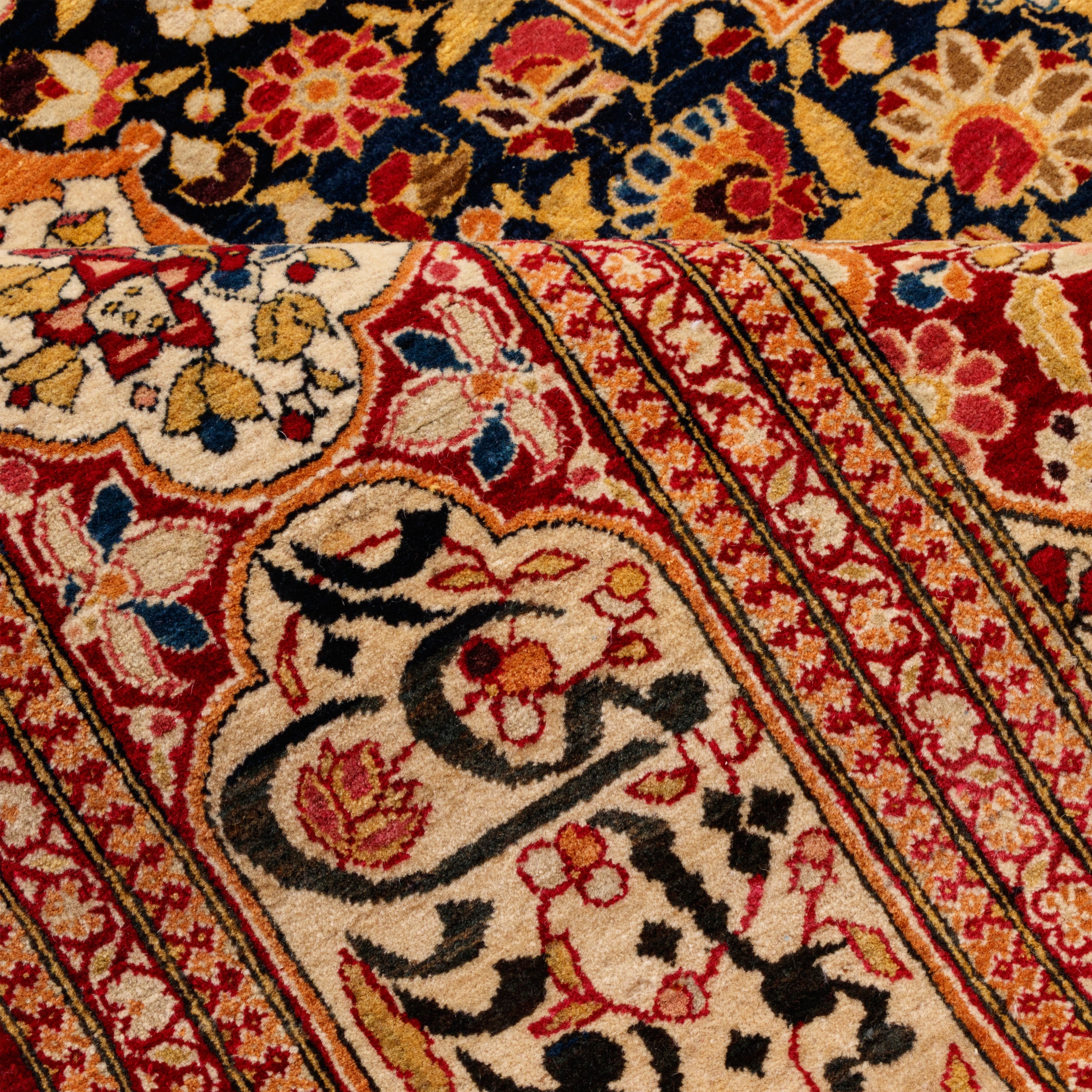 Isfahan Handmade Carpet — Lachak Toranj | Wool / Cotton Warp | 138 × 224 cm | SKU 10300020
