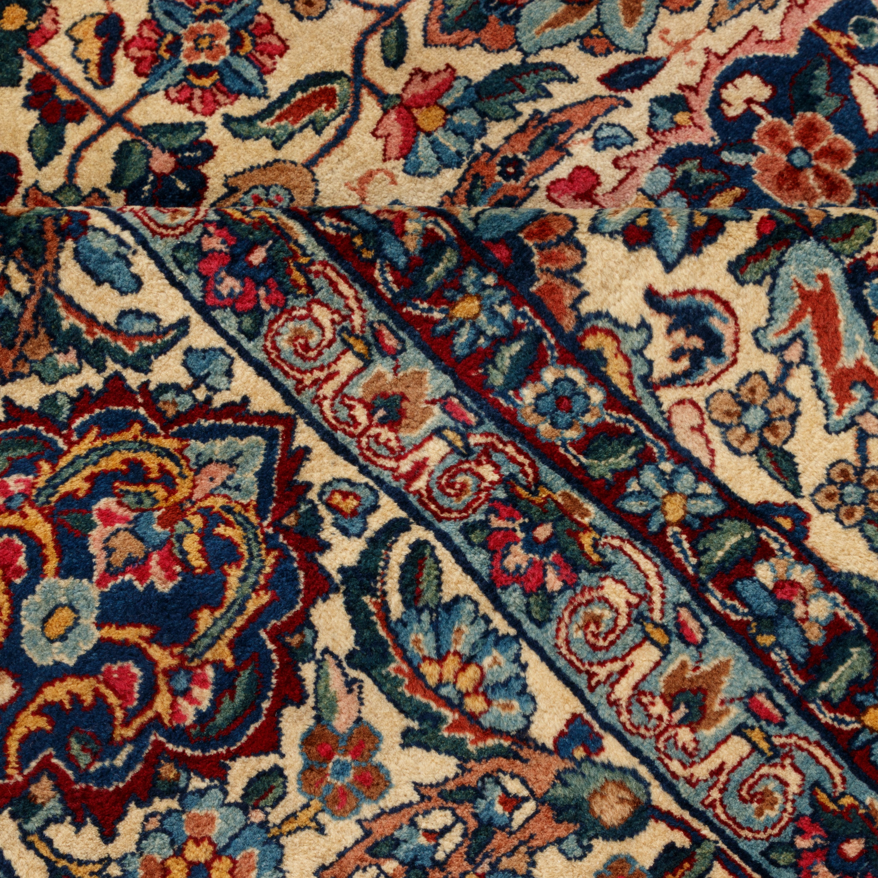 Kerman Handmade Carpet — Afshan | Wool / Cotton Warp | 267 × 357 cm | SKU 10900154