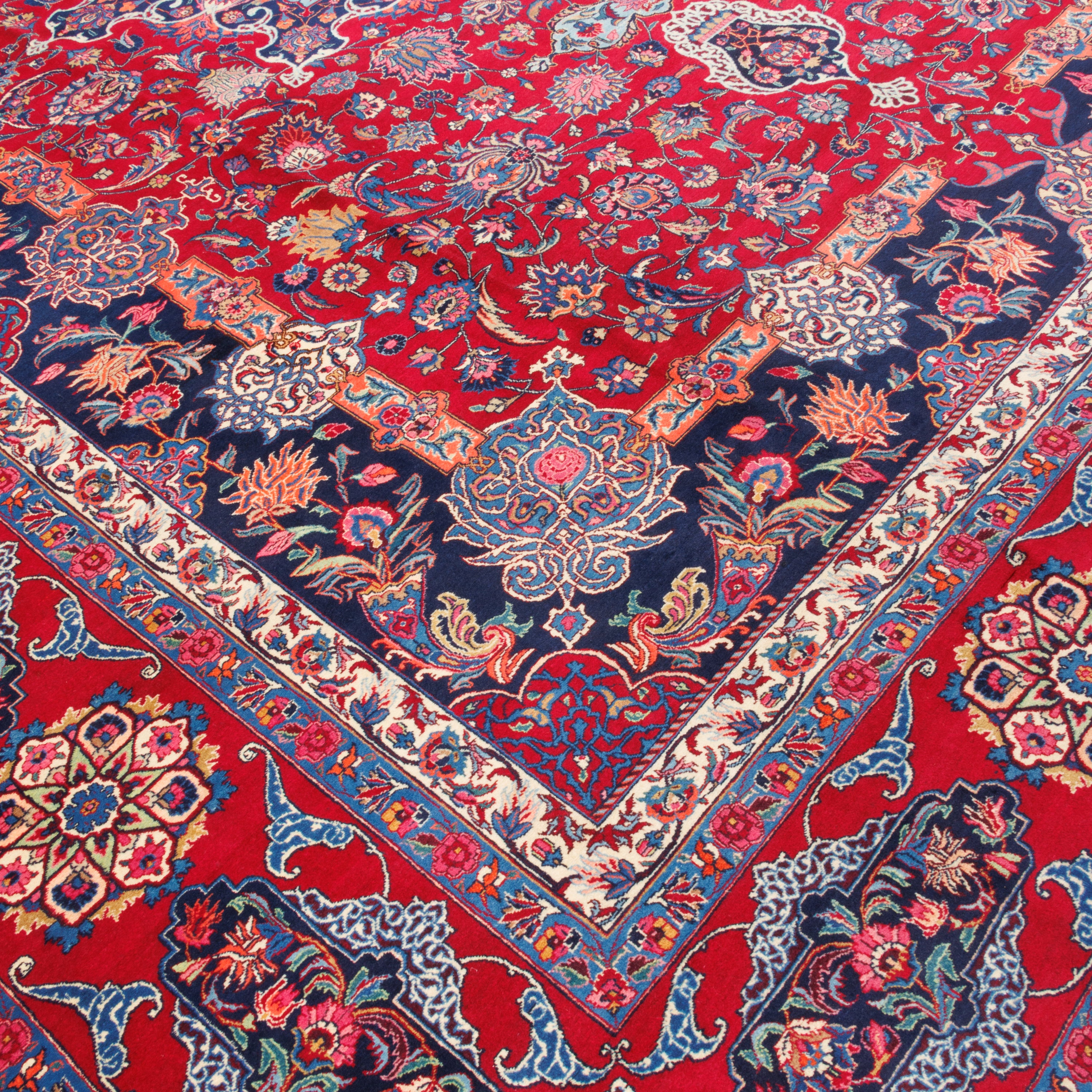 Mashhad Handmade Carpet — Toranj-dar | Wool / Cotton Warp | 345 × 437 cm | SKU 11500703