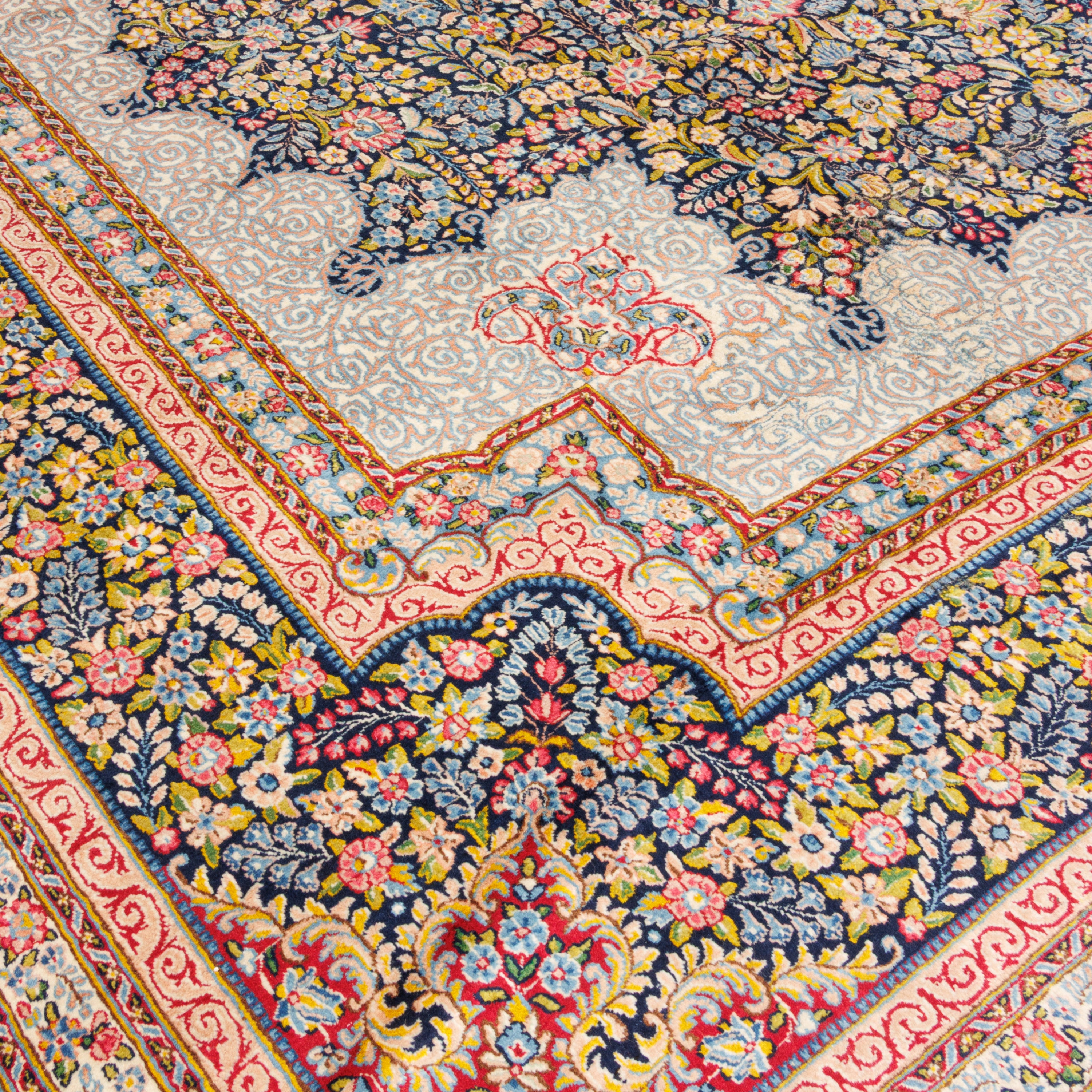 Kerman Handmade Carpet — Lachak Toranj | Wool / Cotton Warp | 395 × 625 cm | SKU 12400720