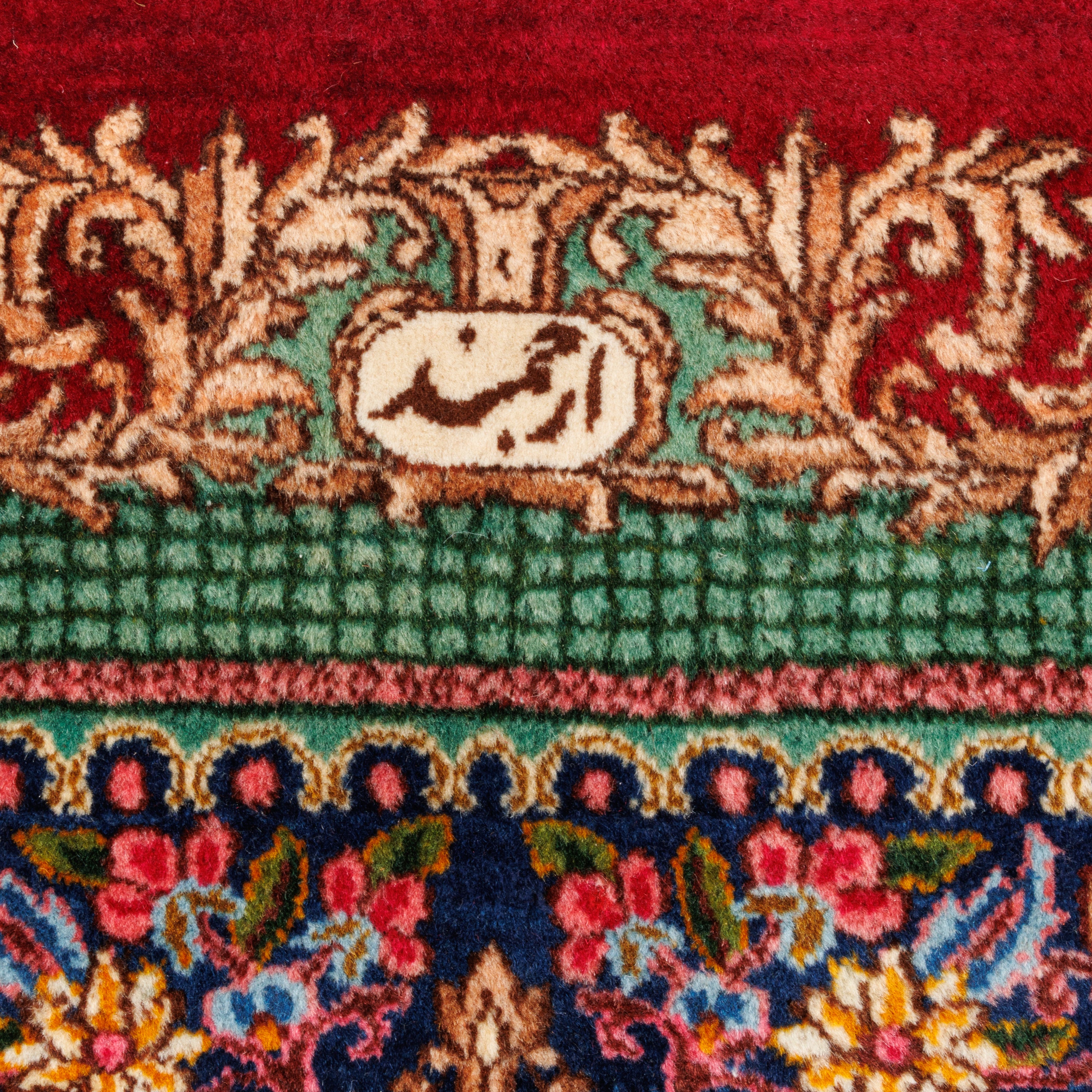 Kerman Handmade Carpet — Kaf Sadeh | Wool / Cotton Warp | 410 × 493 cm | SKU 12000622