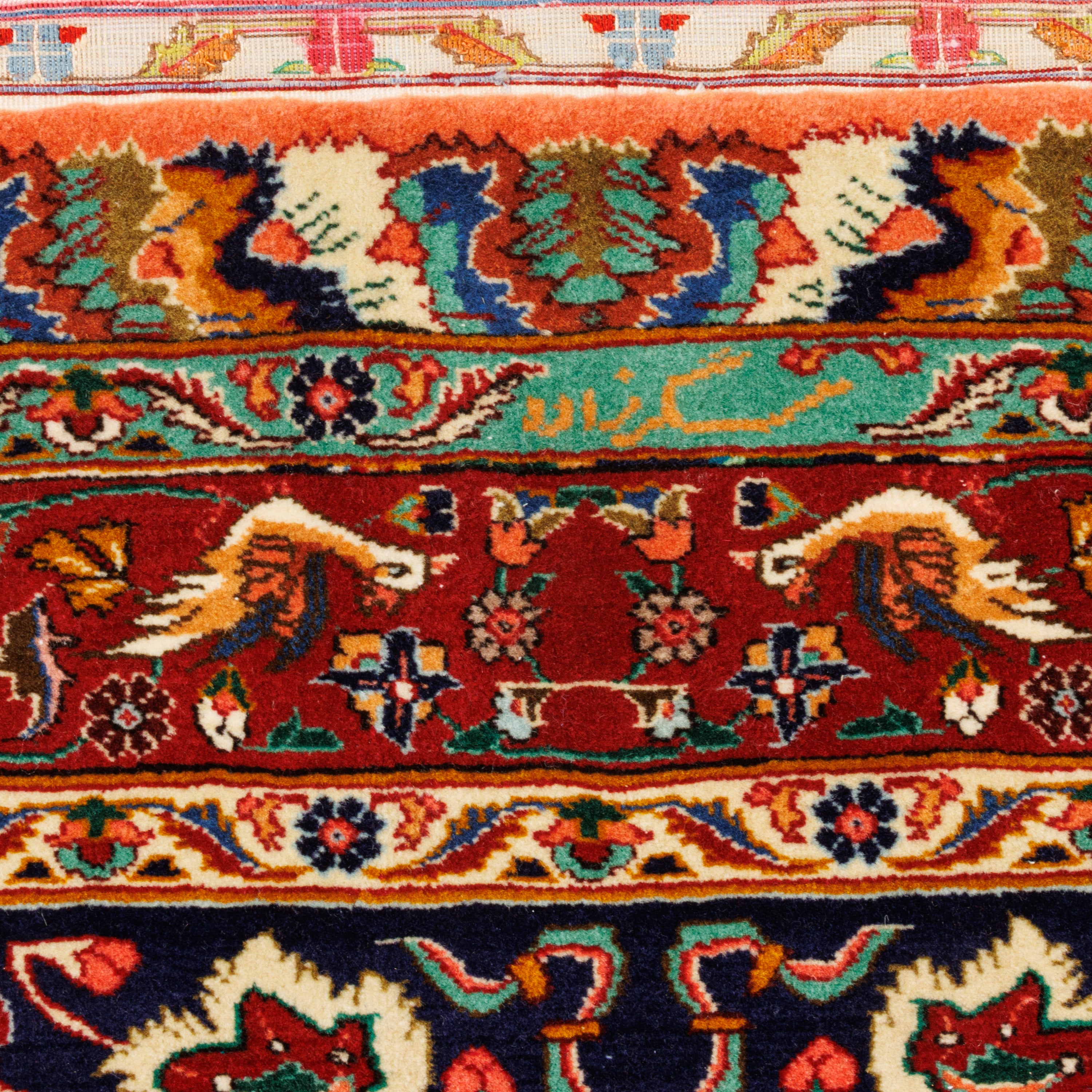 Tabriz Handmade Carpet — Lachak Toranj | Wool / Silk Warp | 405 × 591 cm | SKU 12300718