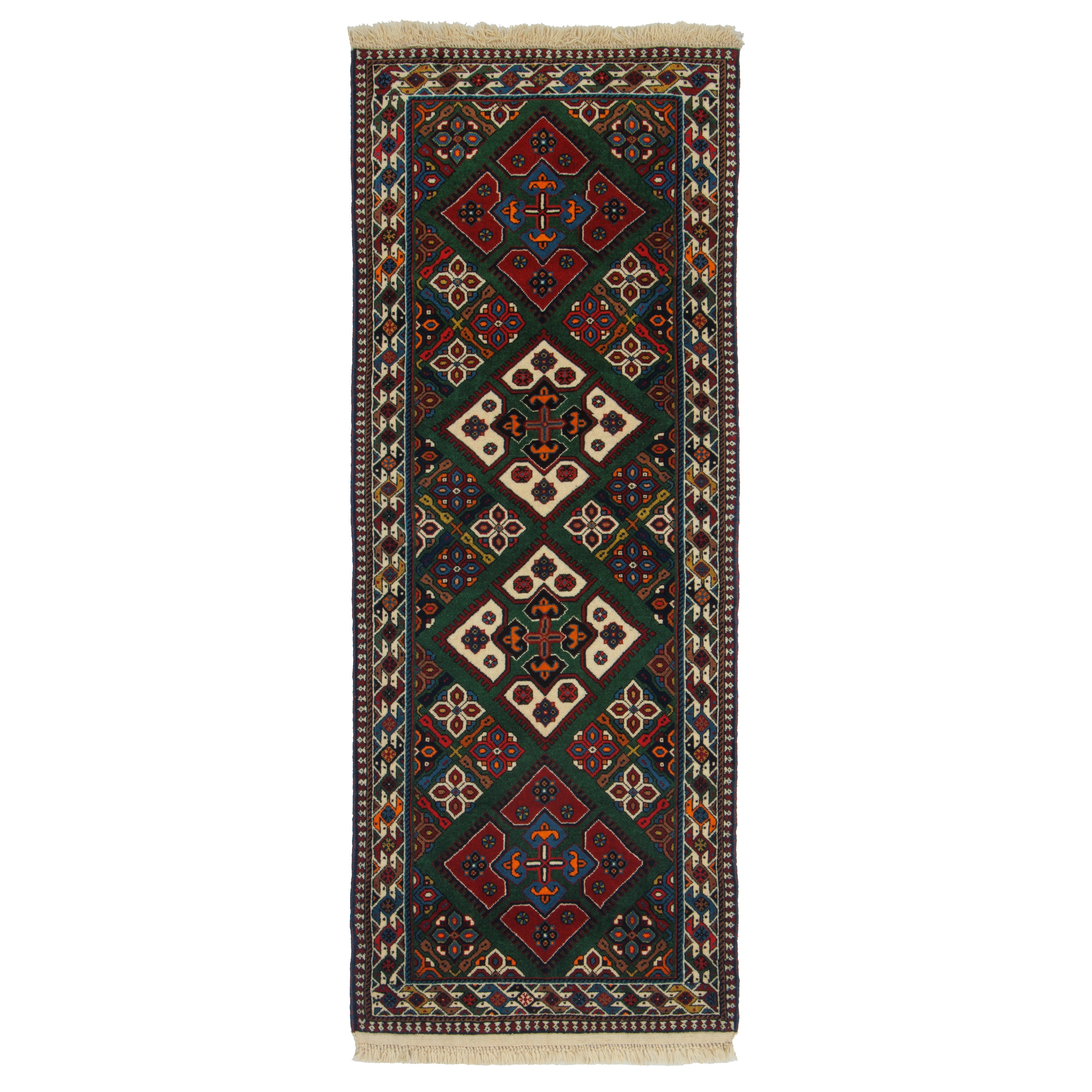 Shiraz Handmade Carpet — Kheshti | Full Wool | 81 × 207 cm | SKU 10101483