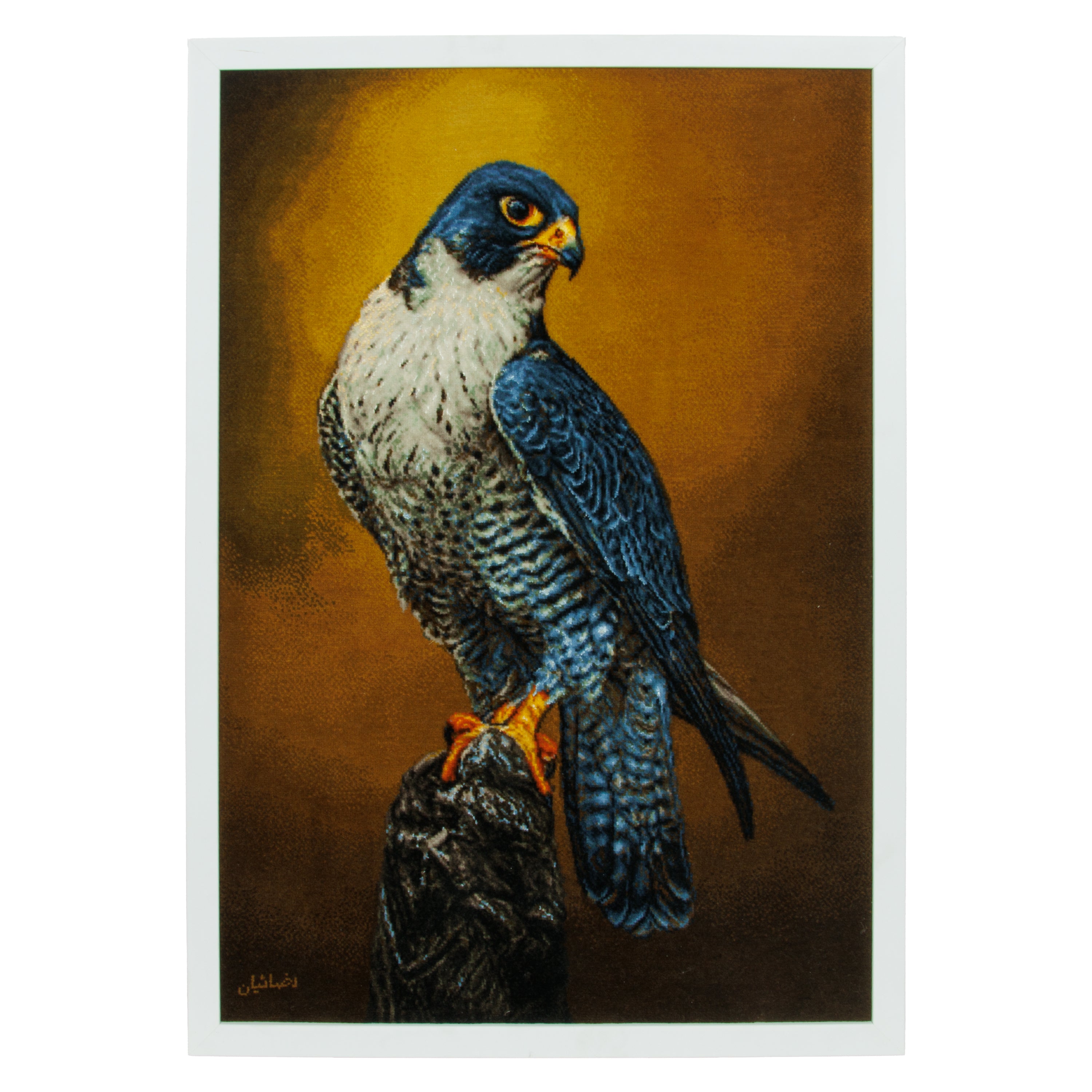لوحة جدارية من السجاد اليدوي التبريزي — سراسر | وبر حريري / سدى حريري | 54 × 75 سم | رمز المنتج 70001580