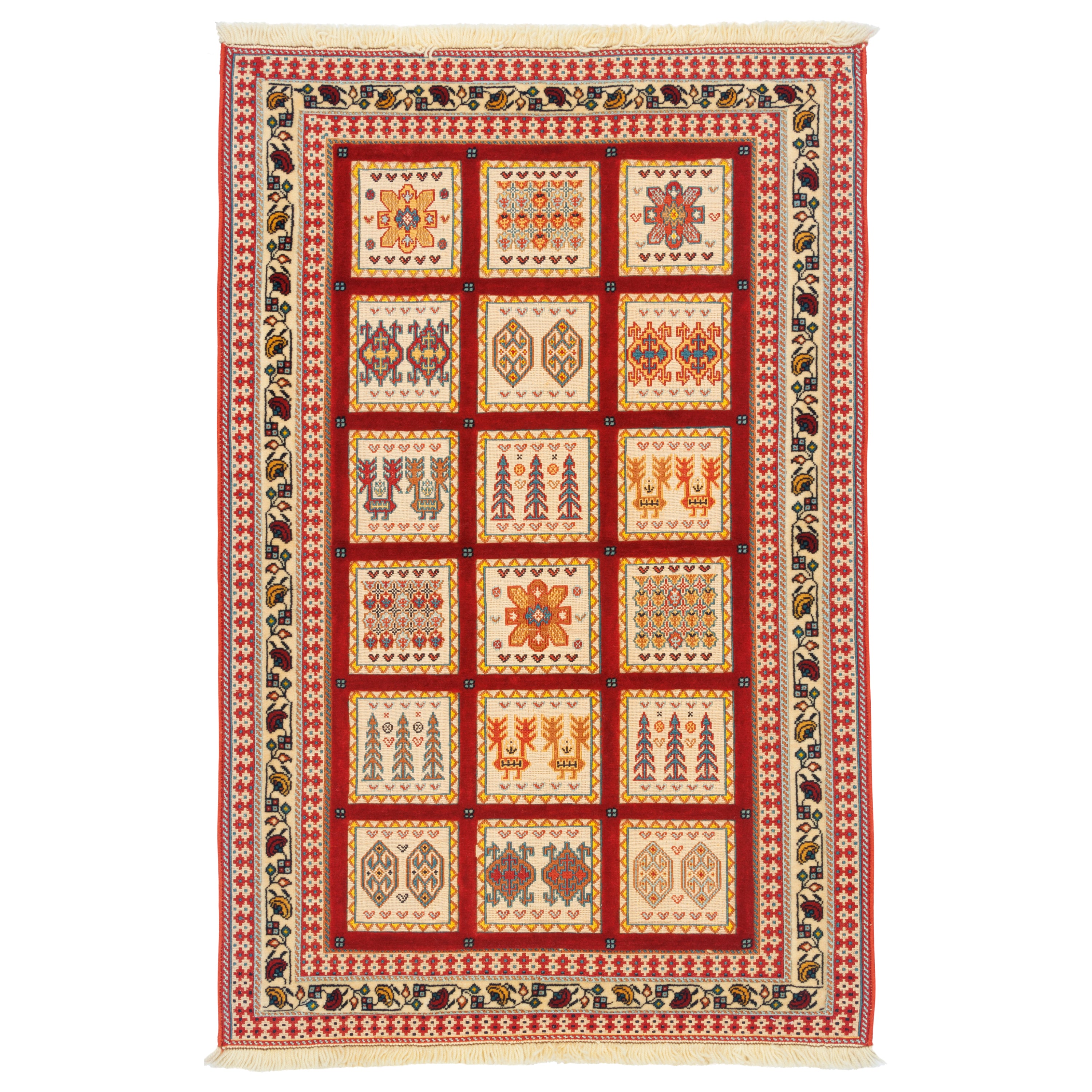 Sirjan Handmade Kilim Carpet — Kheshti | Full Wool | 85 × 130 cm | SKU 40100307