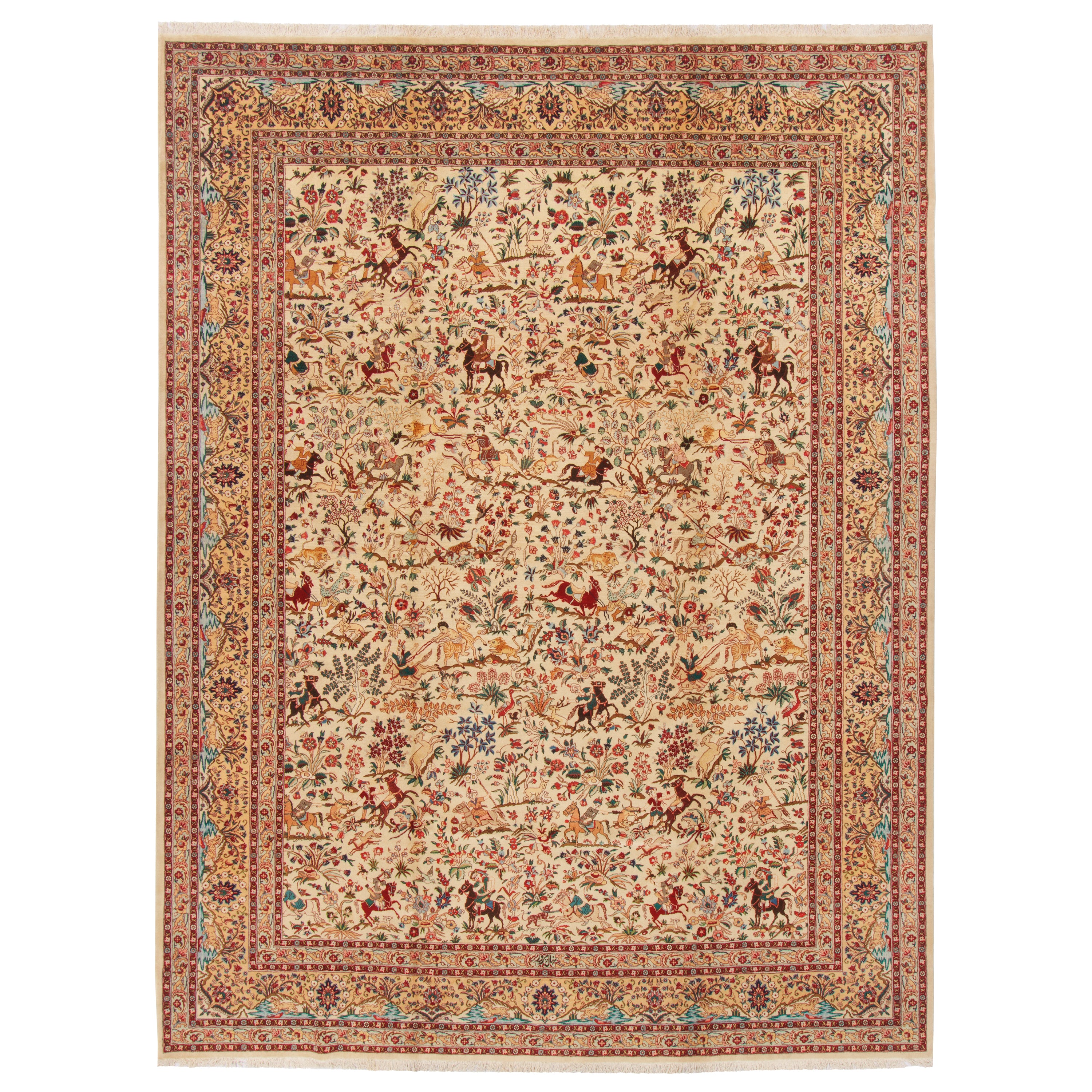 Tabriz Handmade Carpet — Sarasar | Wool / Cotton Warp | 300 × 391 cm | SKU 11100686