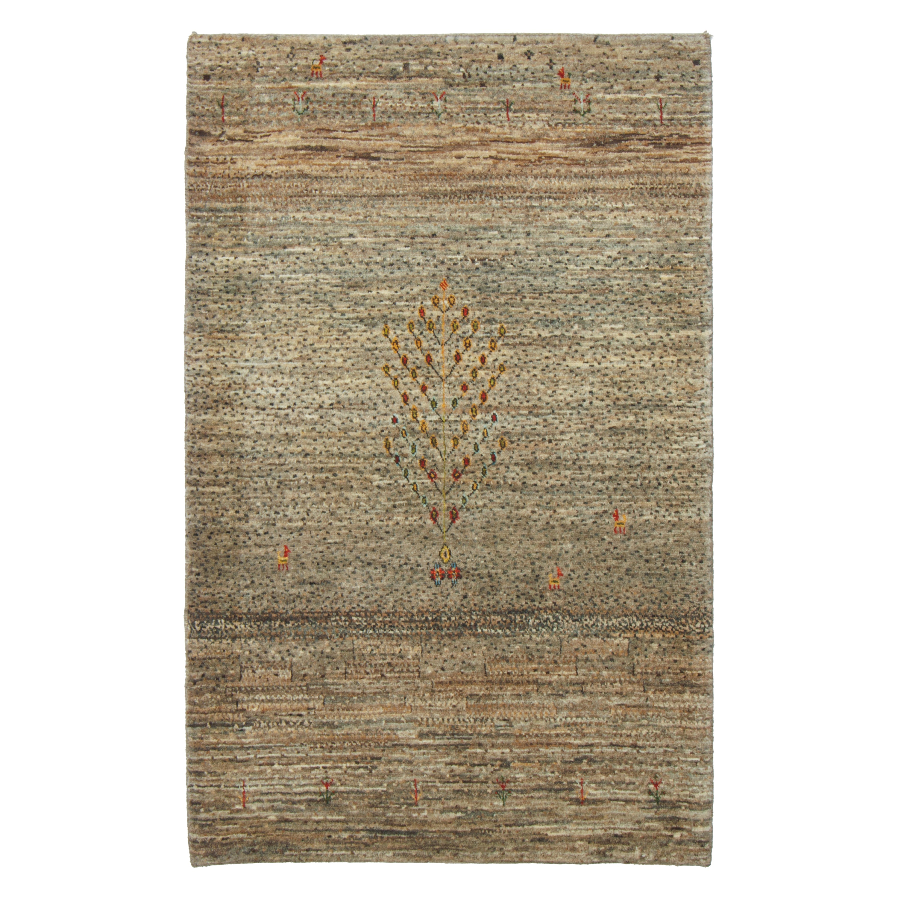 Shiraz Handmade Gabbeh — Sarasar | Full Wool | 90 × 141 cm | SKU 50101353