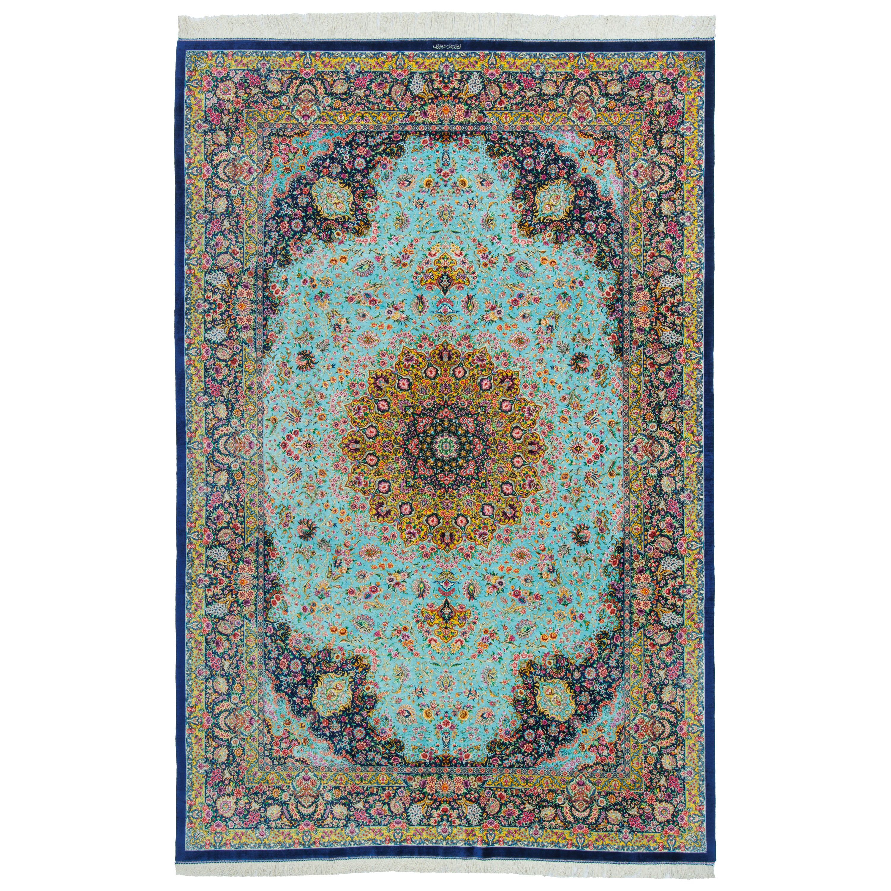 Qom Handmade Carpet — Lachak Toranj | Full Silk | 192 × 290 cm | SKU 10501084