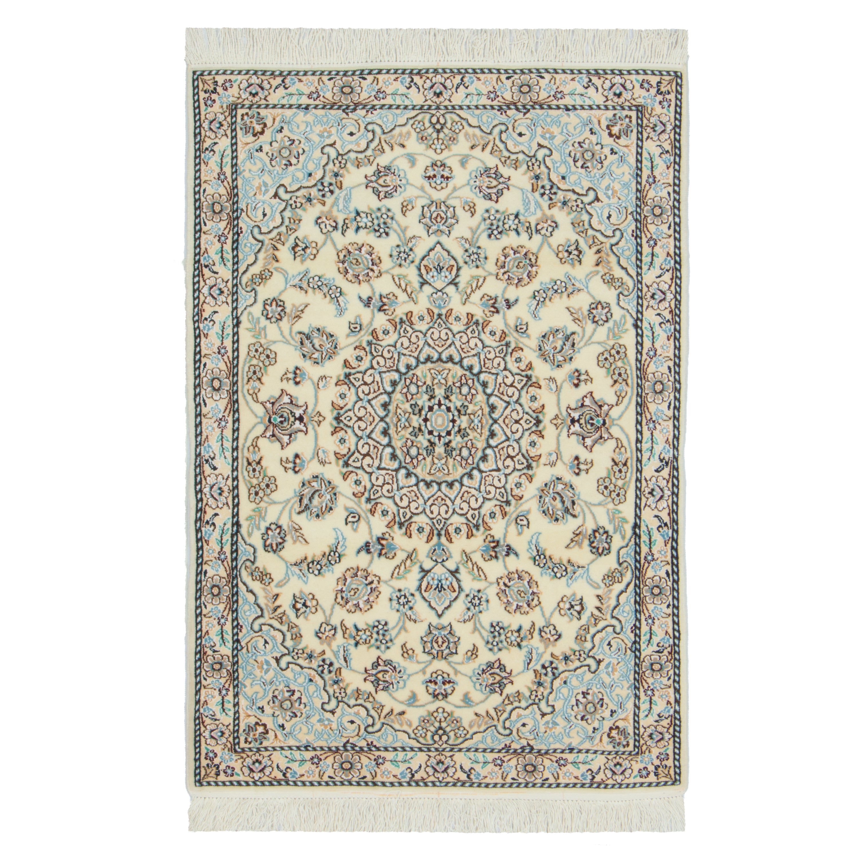 Nain Handmade Carpet — Lachak Toranj | Silk Pile / Wool Warp | 82 × 115 cm | SKU 10001335