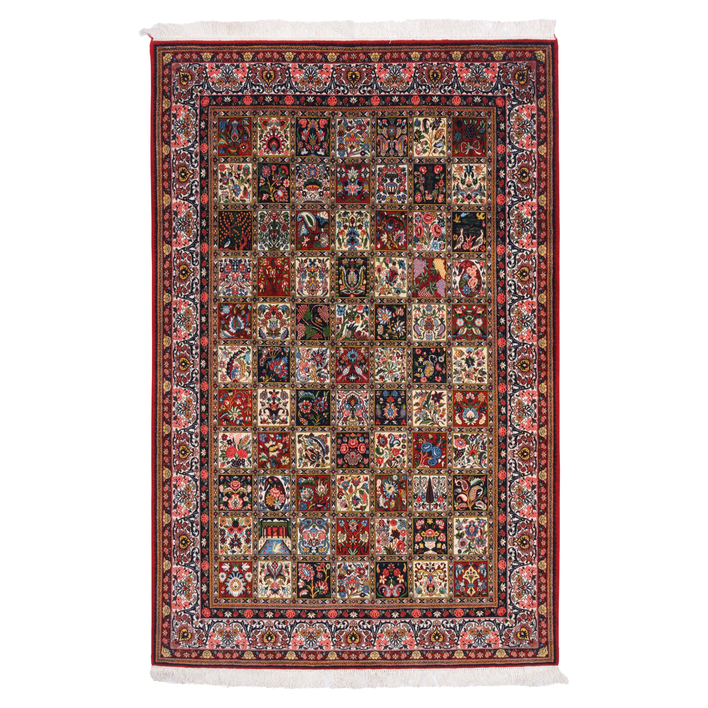 Bakhtiari Handmade Carpet — Kheshti | Wool / Silk Warp | 150 × 230 cm | SKU 10300863