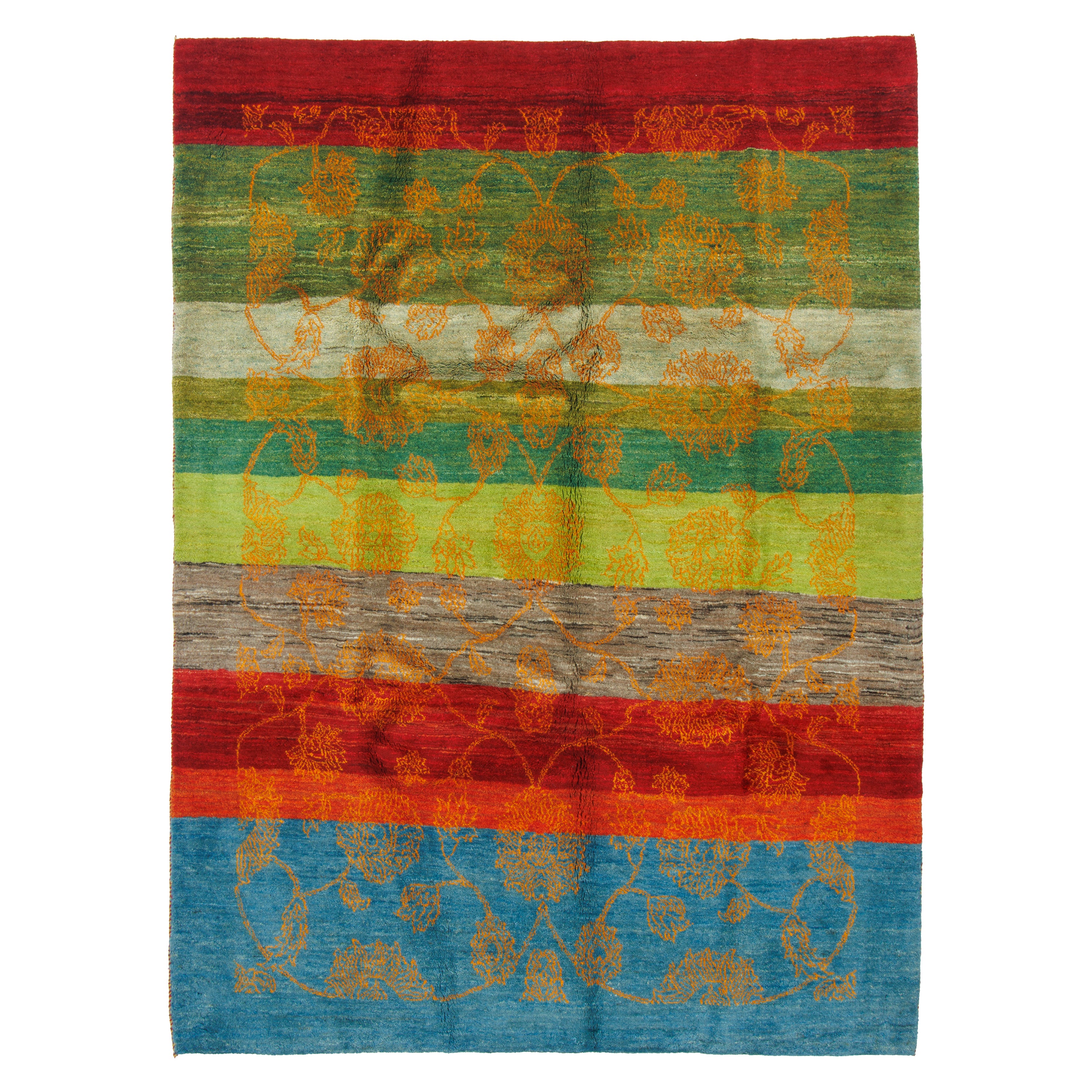 Shiraz Handmade Gabbeh Carpet — Sarasar | Full Wool | 180 × 243 cm | SKU 50401292