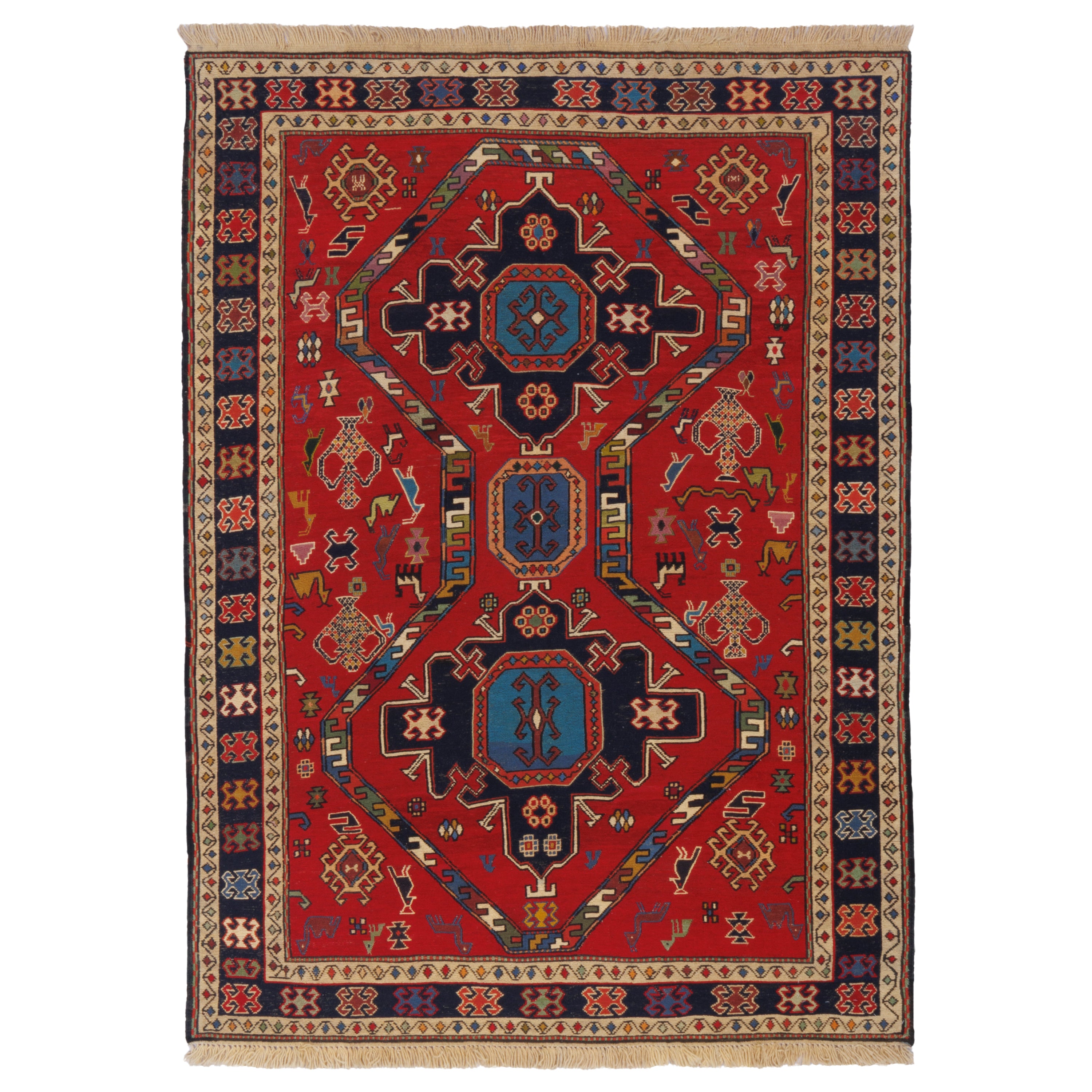 Sirjan Handmade Kilim — Sarasar | Full Wool | 112 × 155 cm | SKU 40101277