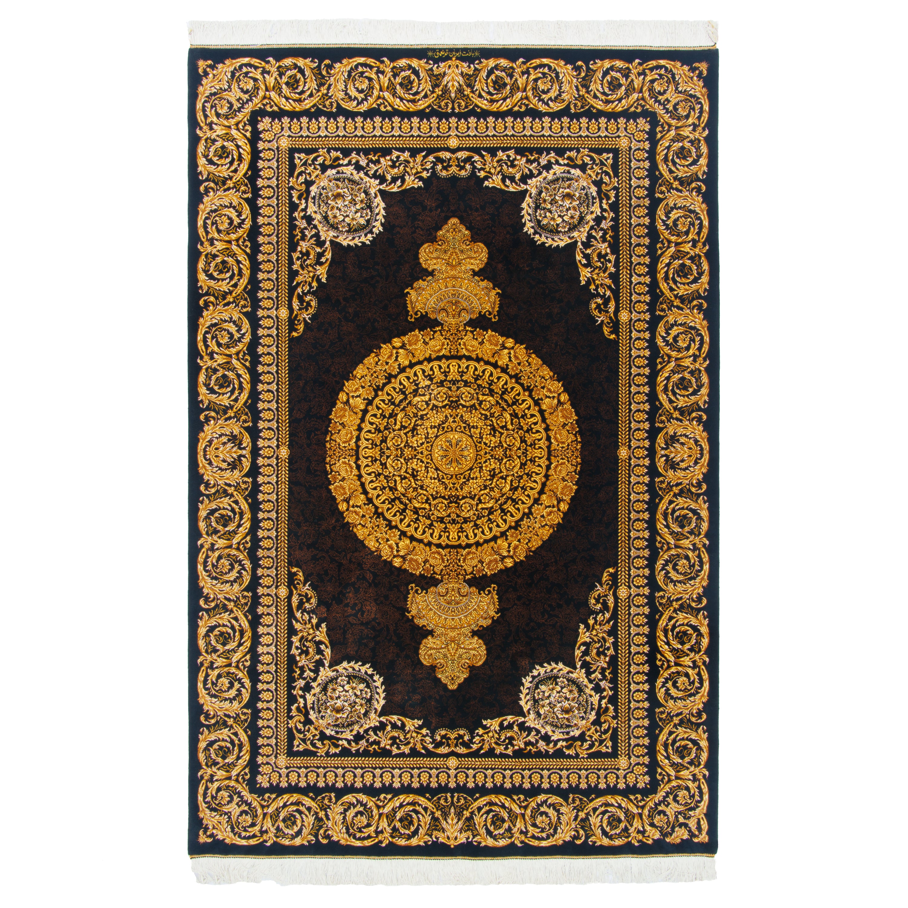 Qom Handmade Carpet — Lachak Toranj | Full Silk | 132 × 201 cm | SKU 10200430