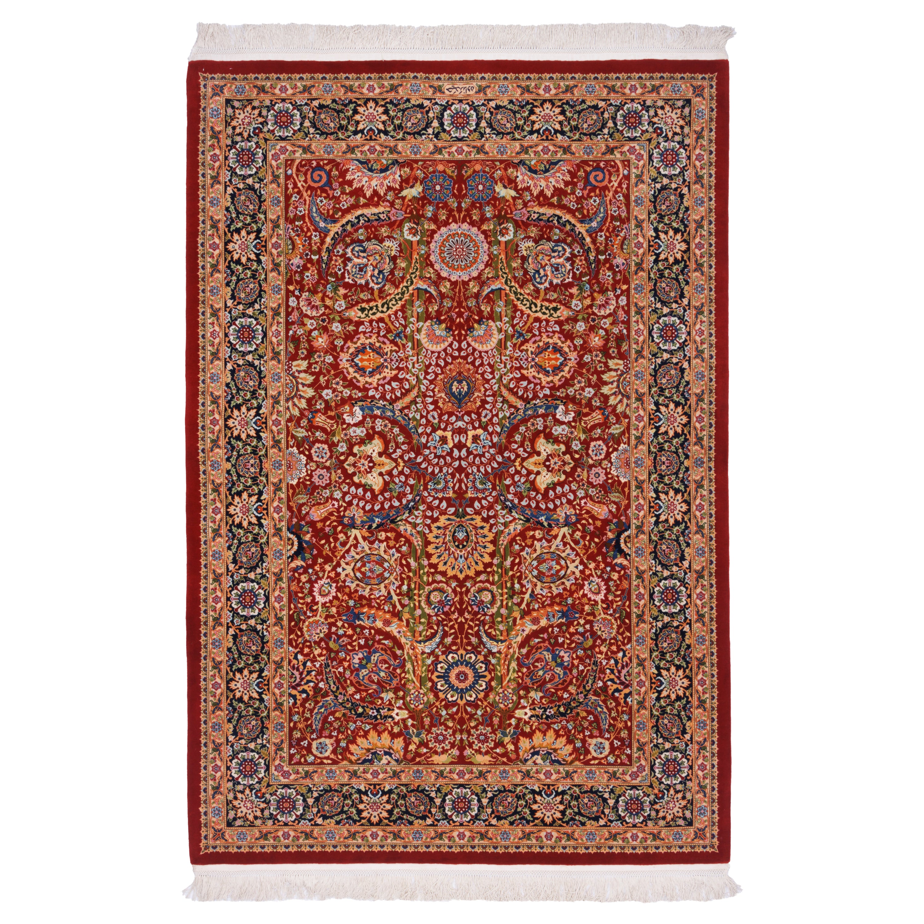 Tabriz Handmade Carpet — Afshan | Wool / Silk Warp | 168 × 244 cm | SKU 10400867