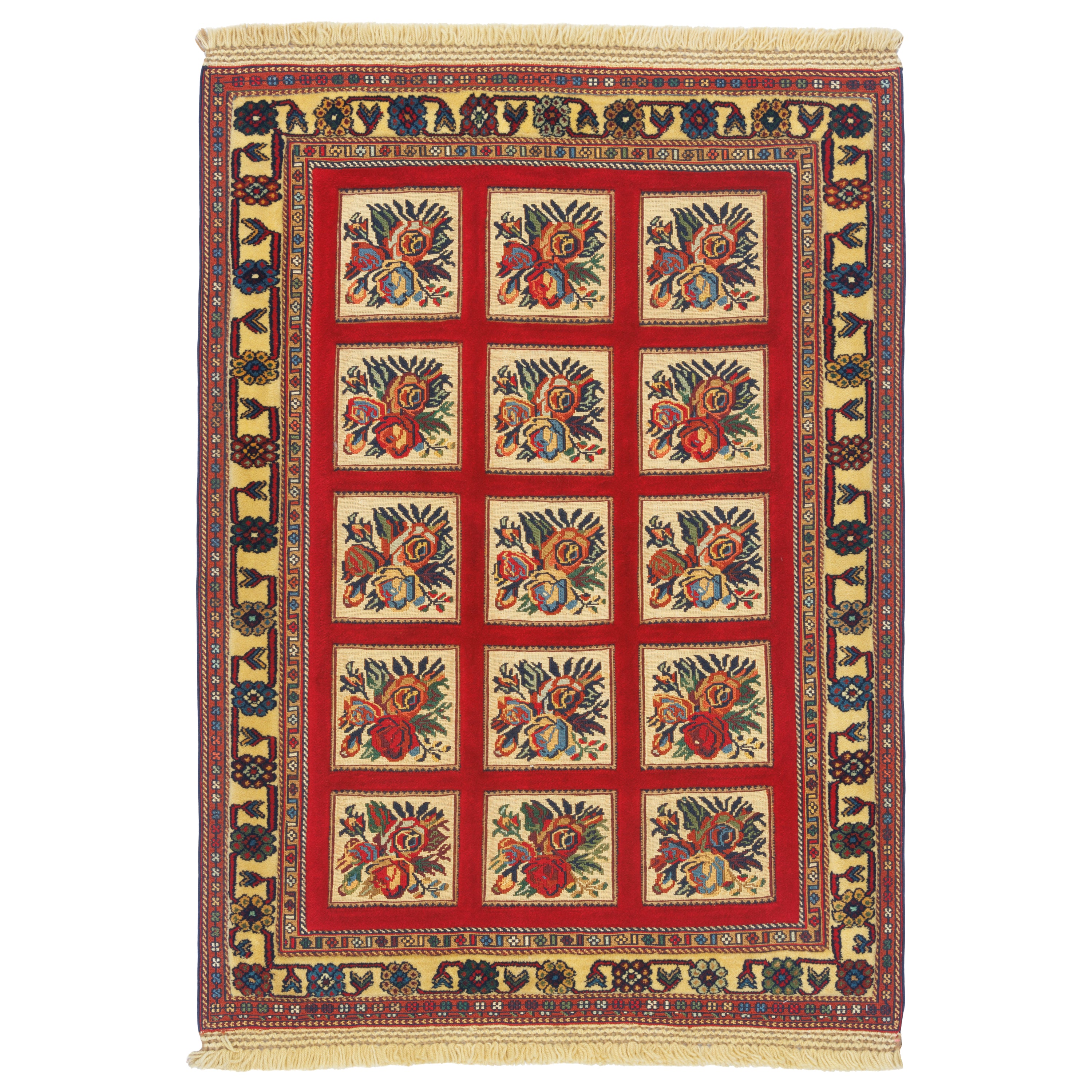 Sirjan Handmade Kilim Carpet — Kheshti | Full Wool | 90 × 130 cm | SKU 40100341