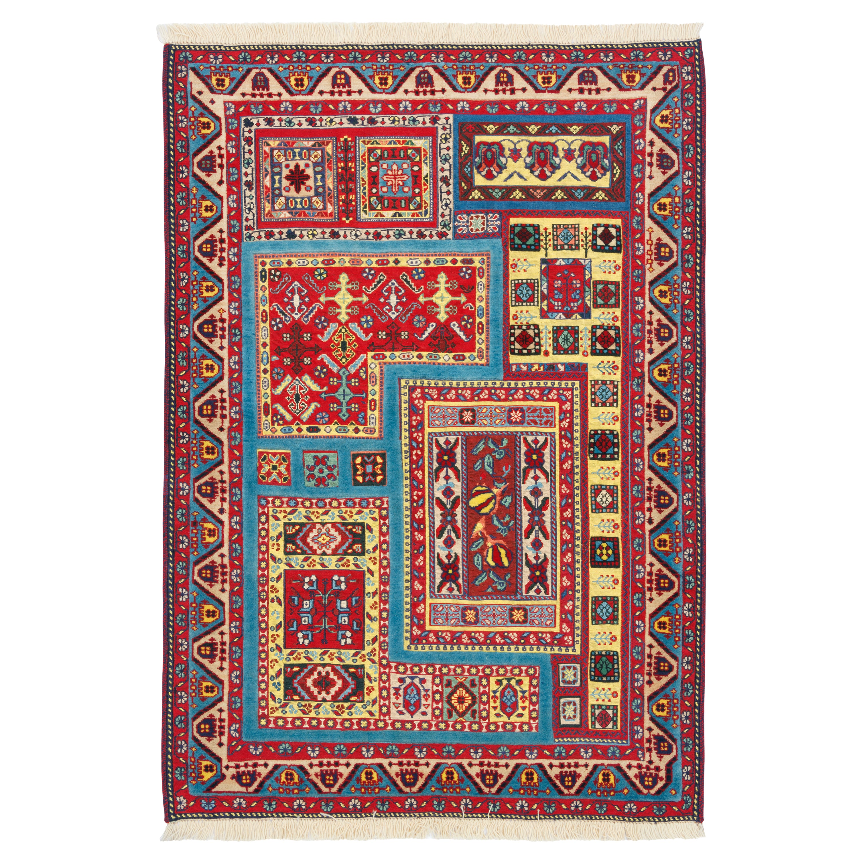 Sirjan Handmade Kilim Carpet — Sarasar | Full Wool | 100 × 145 cm | SKU 40100305