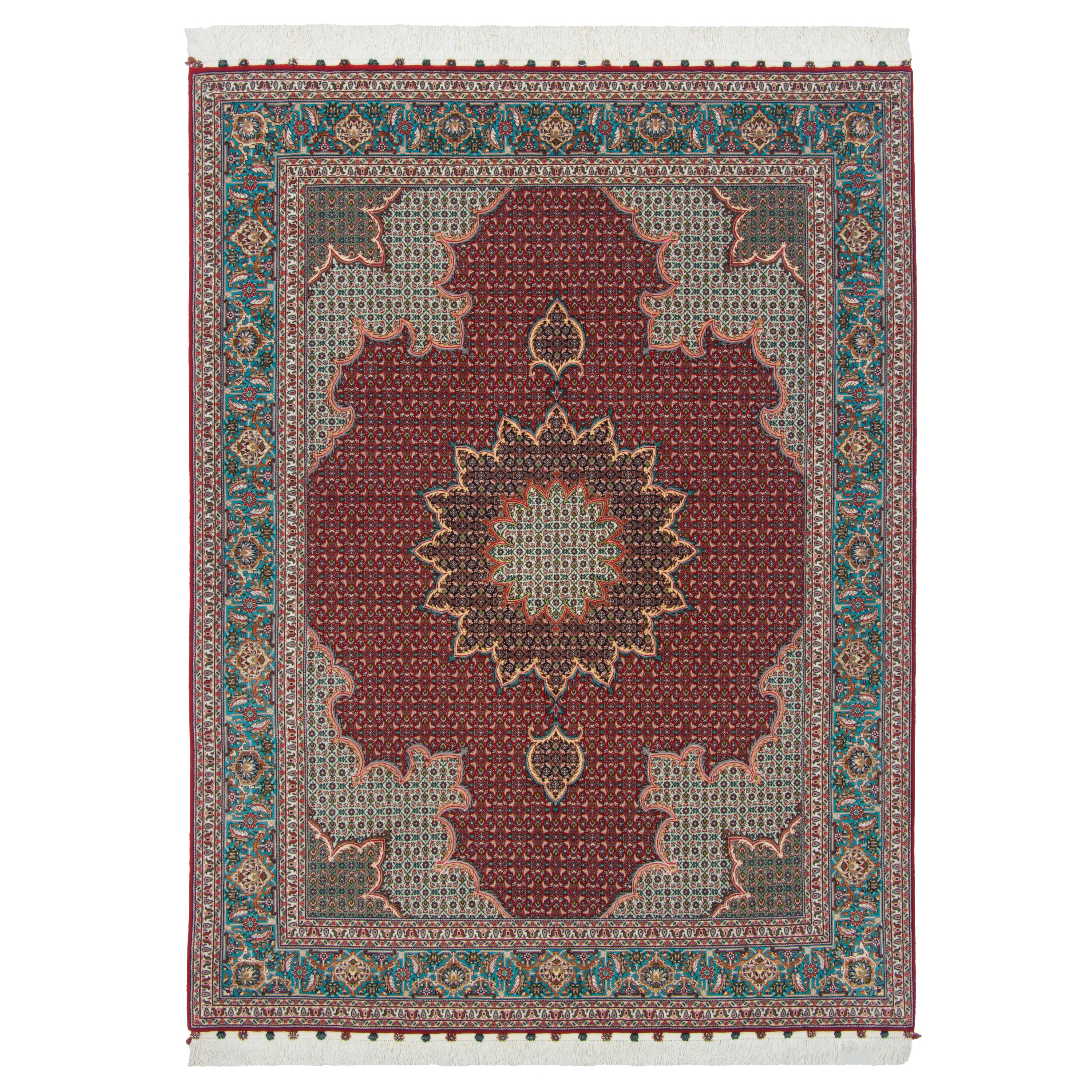 Tabriz Handmade Carpet — Lachak Toranj | Silk Pile / Silk Warp | 153 × 200 cm | SKU 10300501