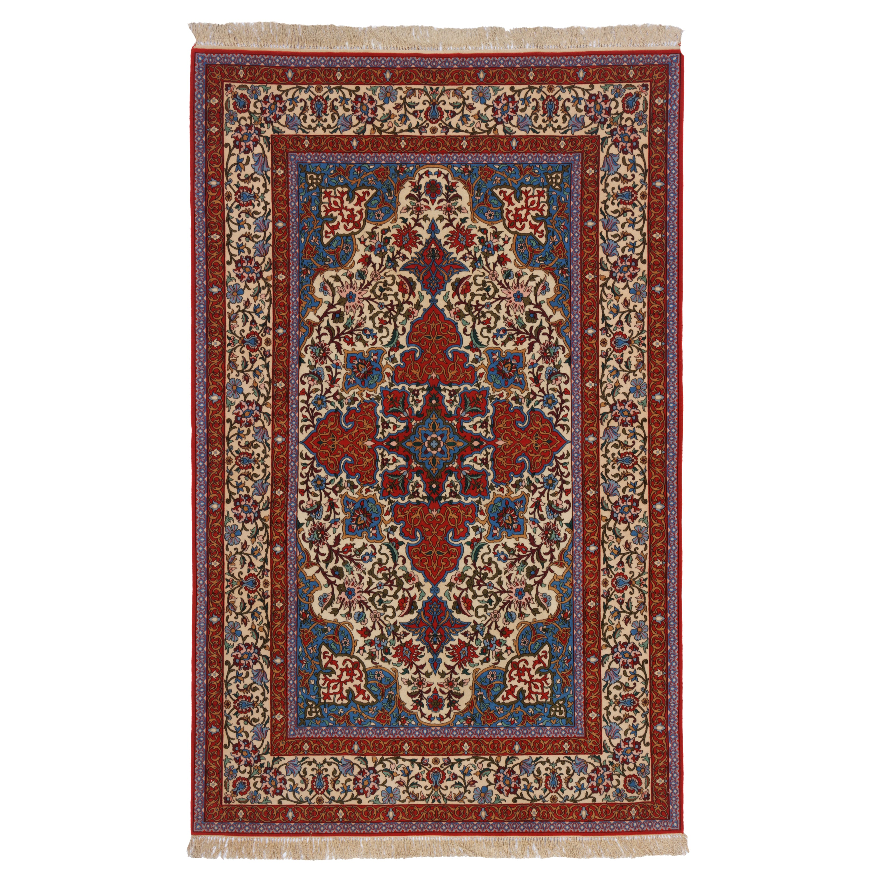 Isfahan Handmade Carpet — Lachak Toranj | Wool / Silk Warp | 153 × 250 cm | SKU 10300866