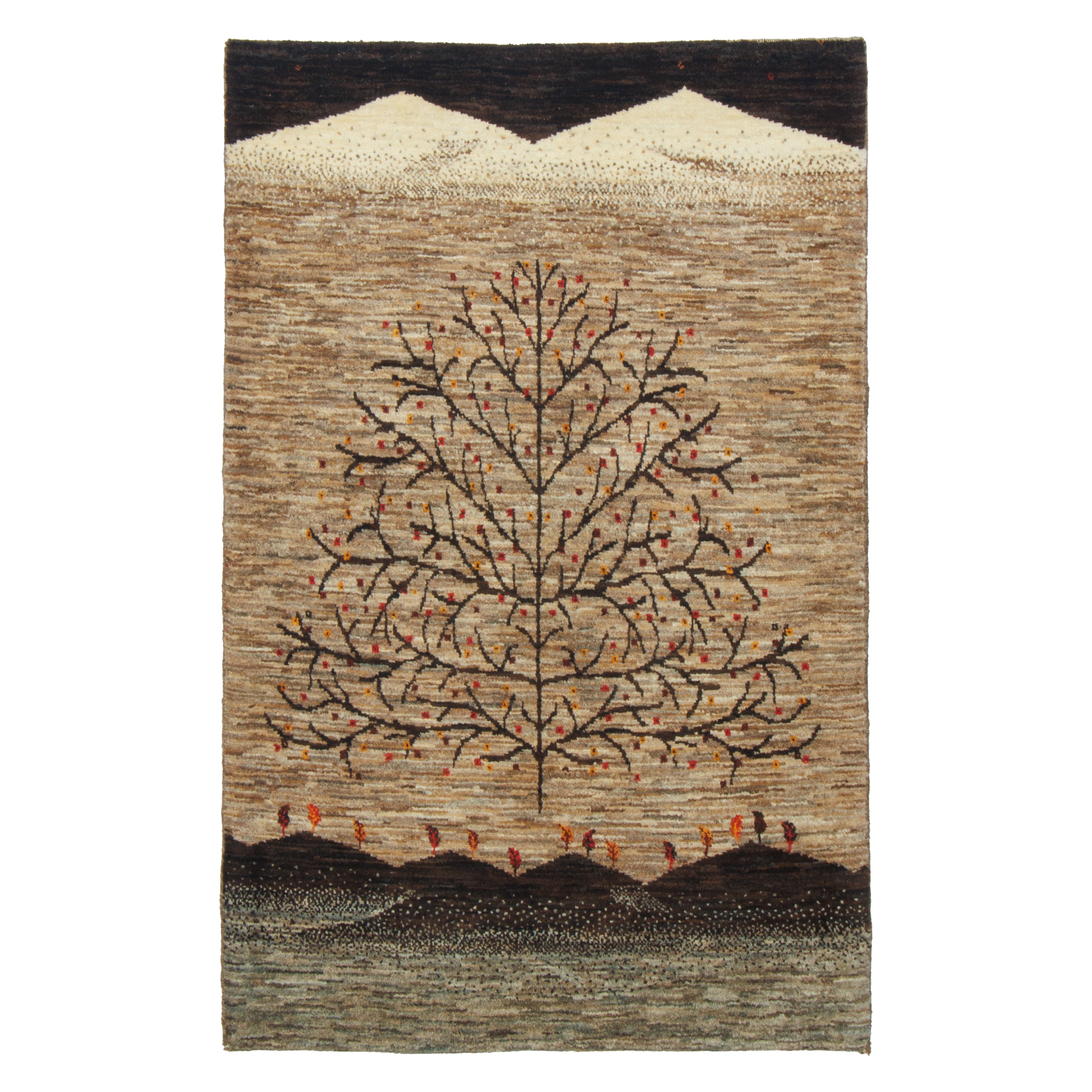Shiraz Handmade Gabbeh — Sarasar | Full Wool | 90 × 141 cm | SKU 50101365