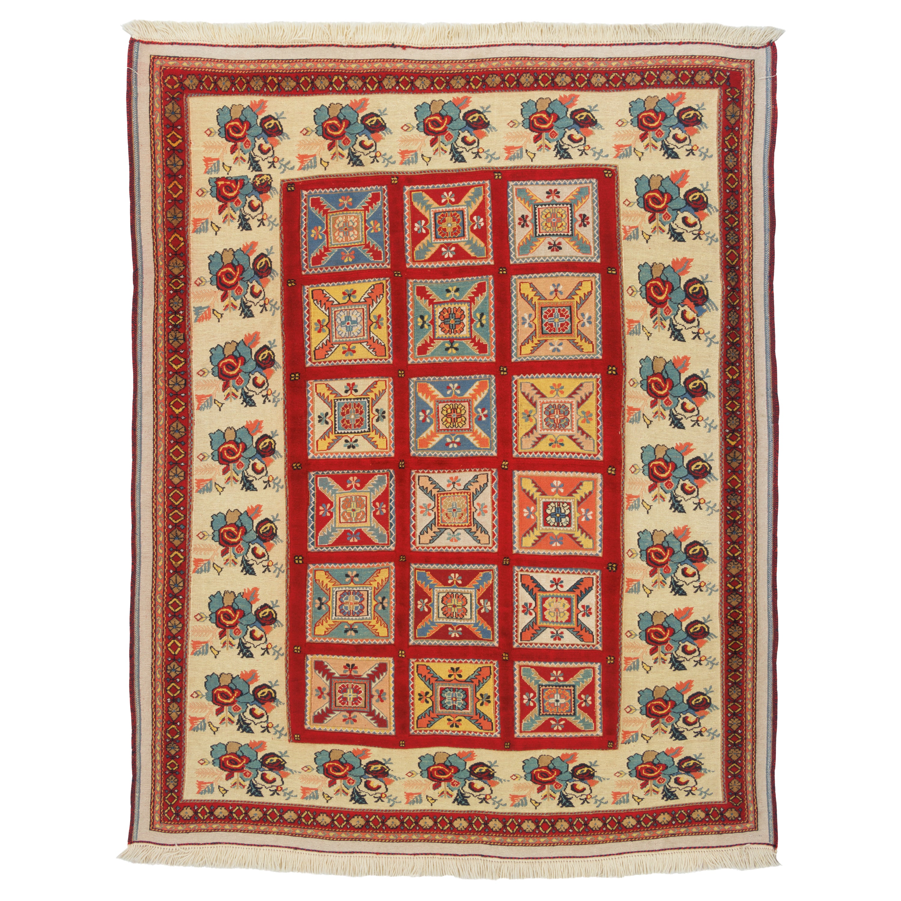 Sirjan Handmade Kilim Carpet — Kheshti | Full Wool | 170 × 210 cm | SKU 40300357