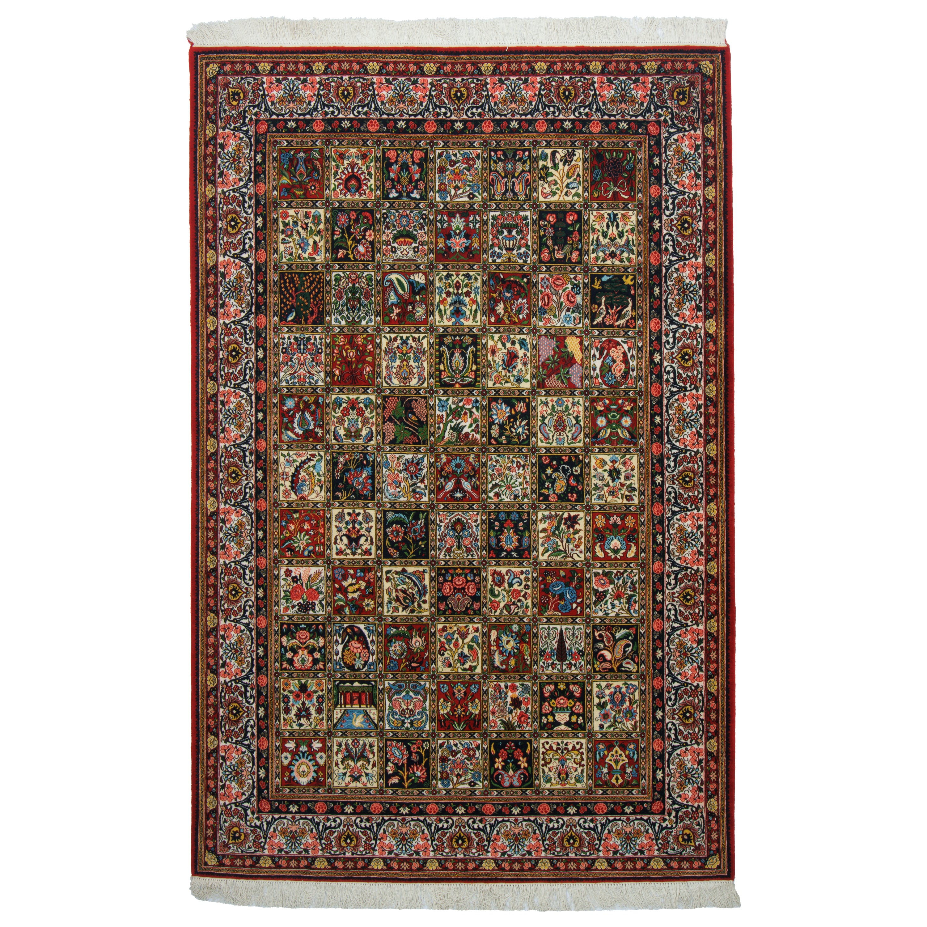 Bakhtiari Handmade Carpet — Kheshti | Wool / Silk Warp | 150 × 230 cm | SKU 10300861