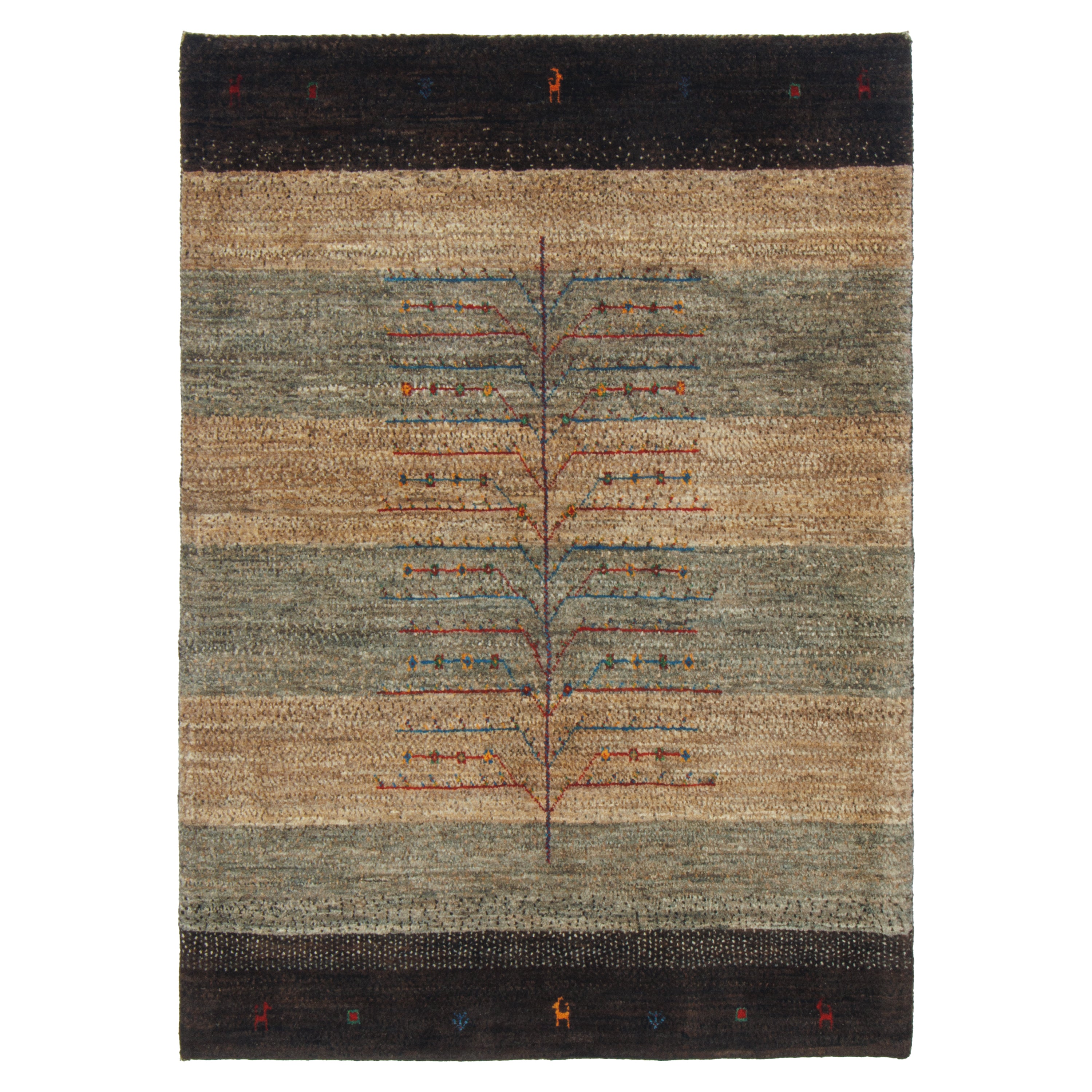 Shiraz Handmade Gabbeh — Sarasar | Full Wool | 106 × 150 cm | SKU 50101382