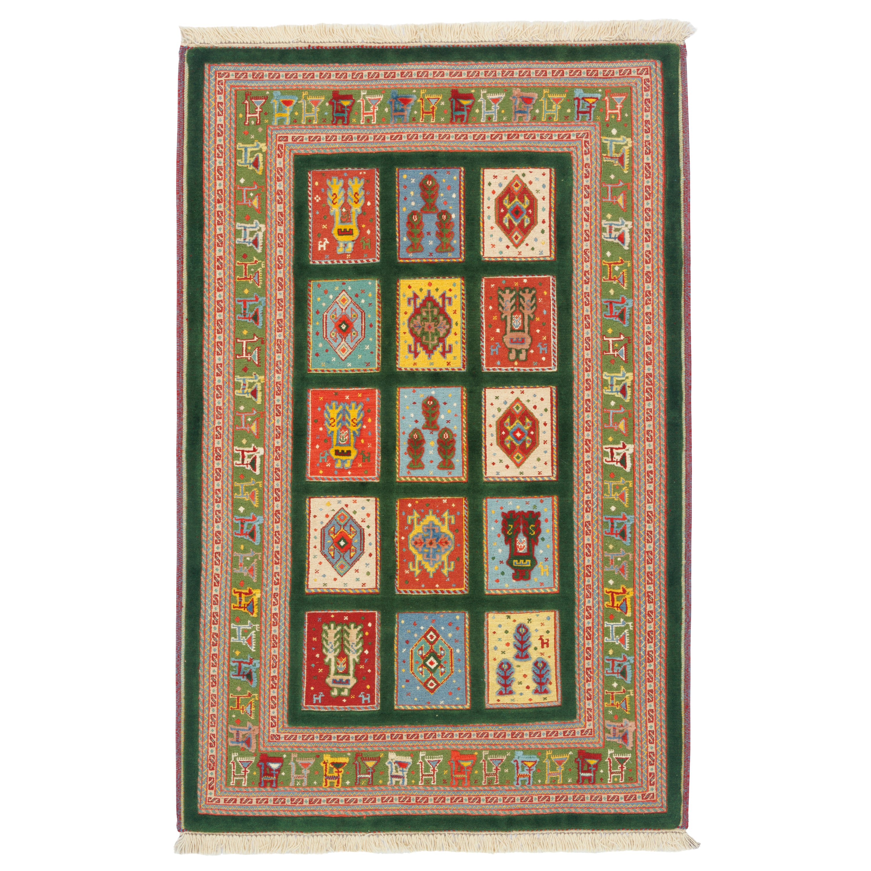 Sirjan Handmade Kilim Carpet — Kheshti | Full Wool | 100 × 155 cm | SKU 40100308