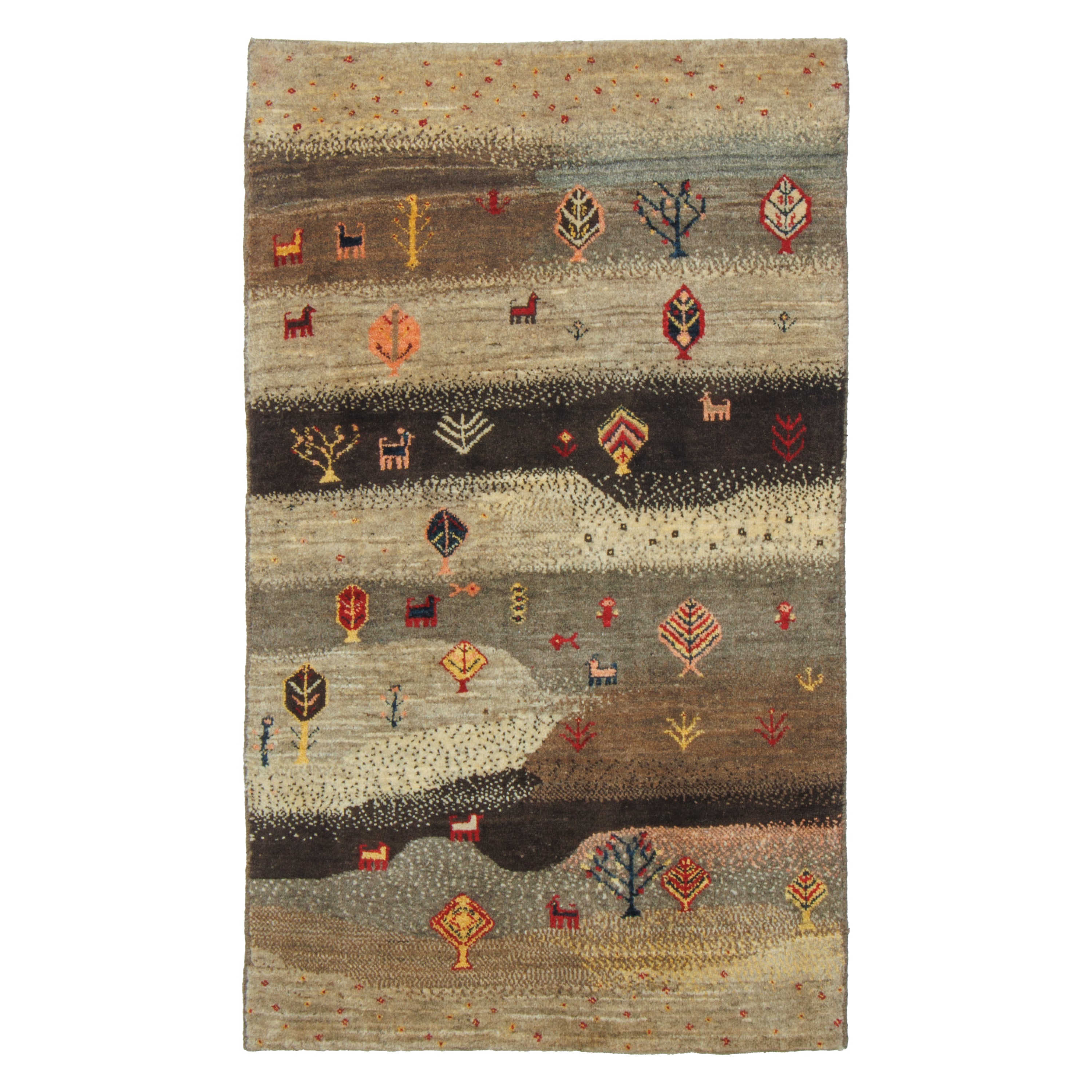 Shiraz Handmade Gabbeh — Sarasar | Full Wool | 79 × 135 cm | SKU 50101352