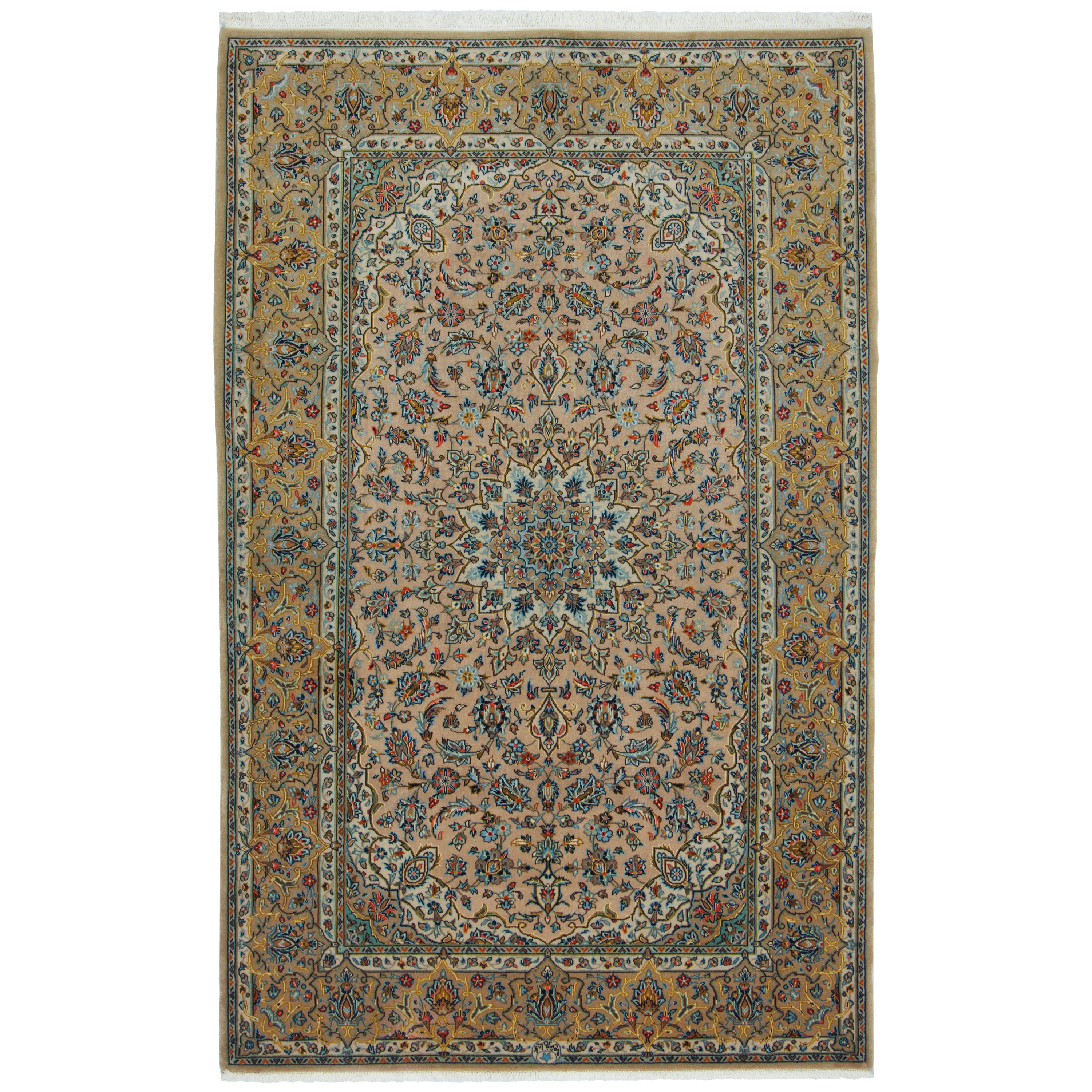 Kashan Handmade Carpet — Lachak Toranj | Wool / Cotton Warp | 142 × 225 cm | SKU 10300856