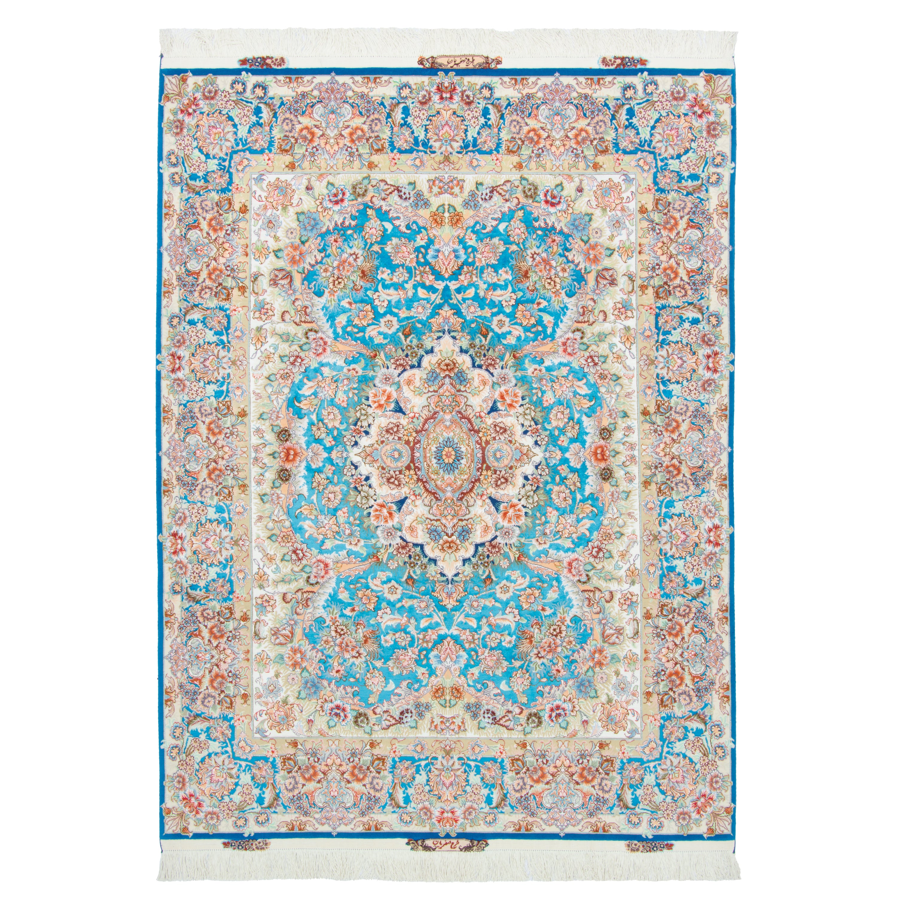 Tabriz Handmade Carpet — Lachak Toranj | Silk Pile / Silk Warp | 150 × 202 cm | SKU 10300525